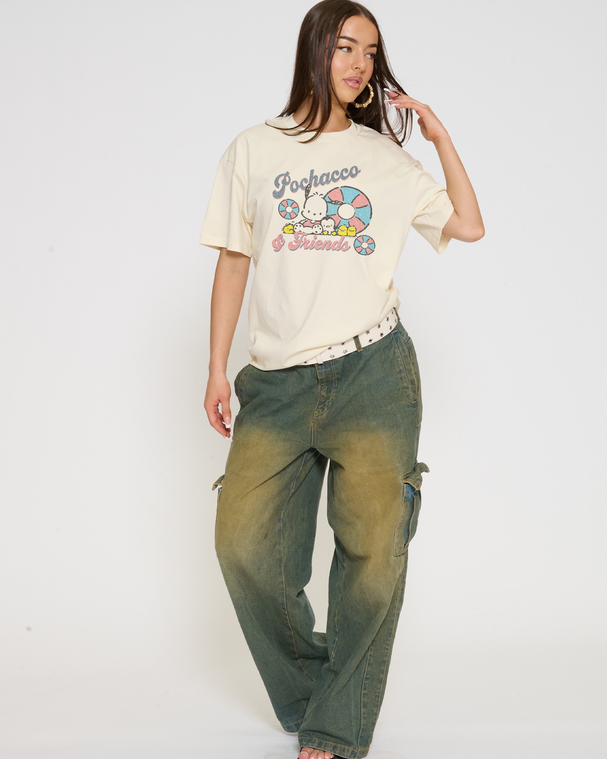 Pochacco Summer T-Shirt Official Hello Kitty and Friends collab Threadheads