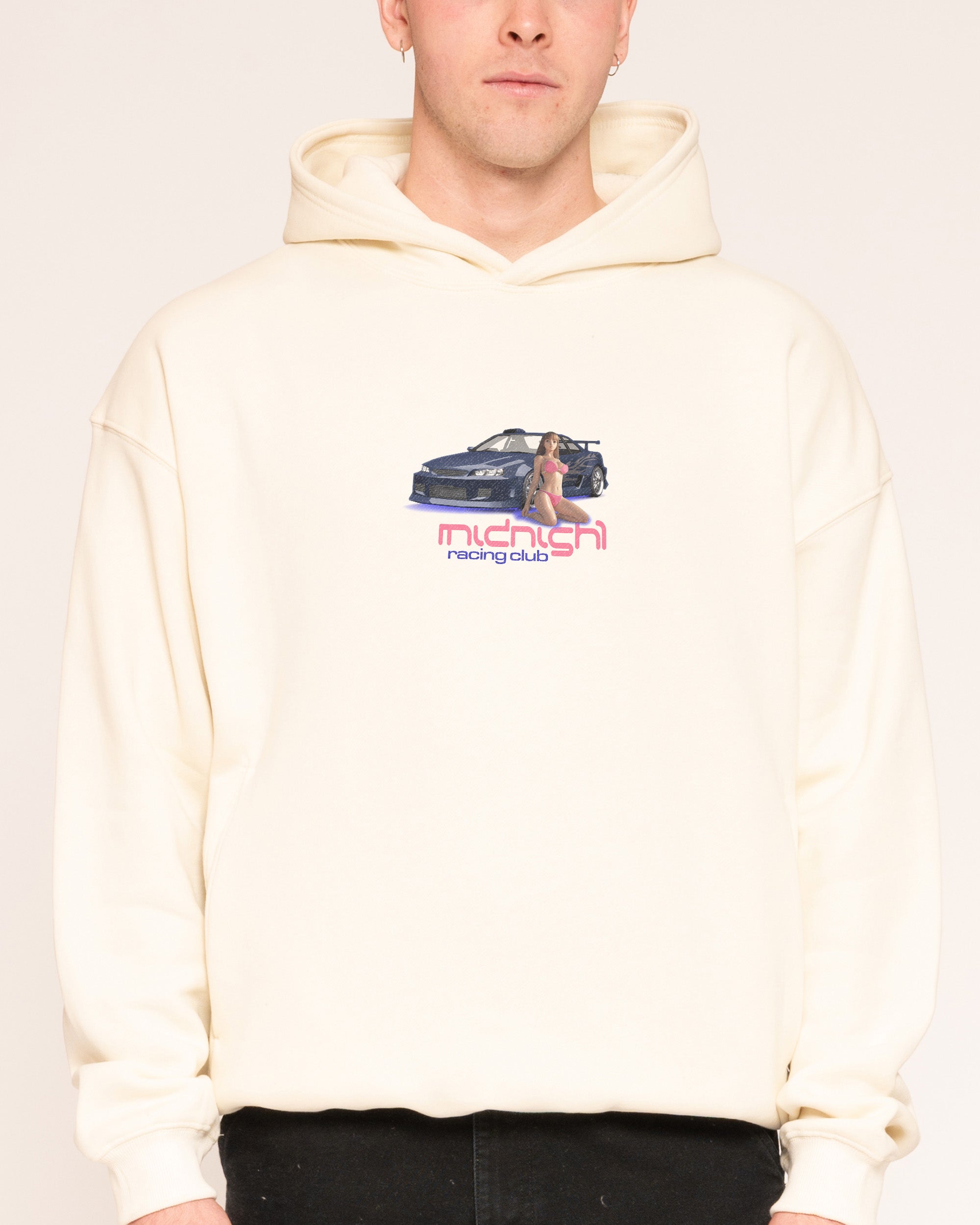 Midnight Racing Club Natural Hoodie