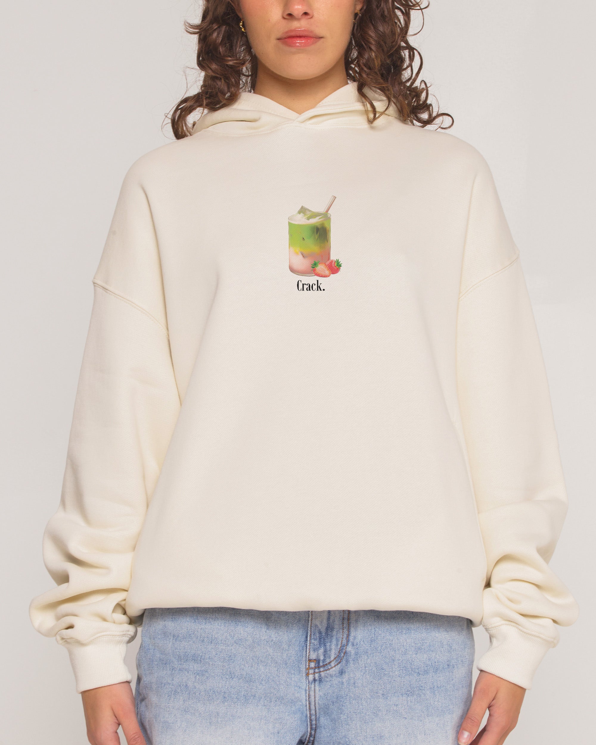 Matcha Crack Natural Hoodie
