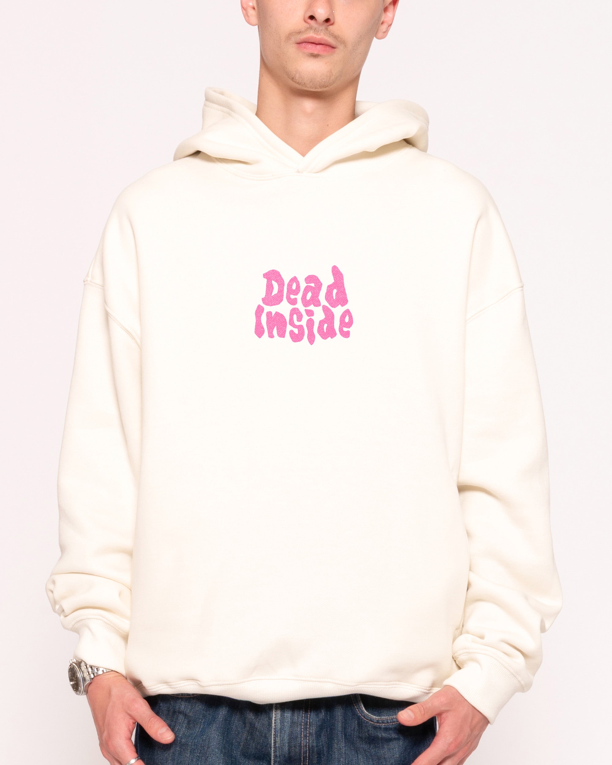 Dead Inside 26 Natural Hoodie