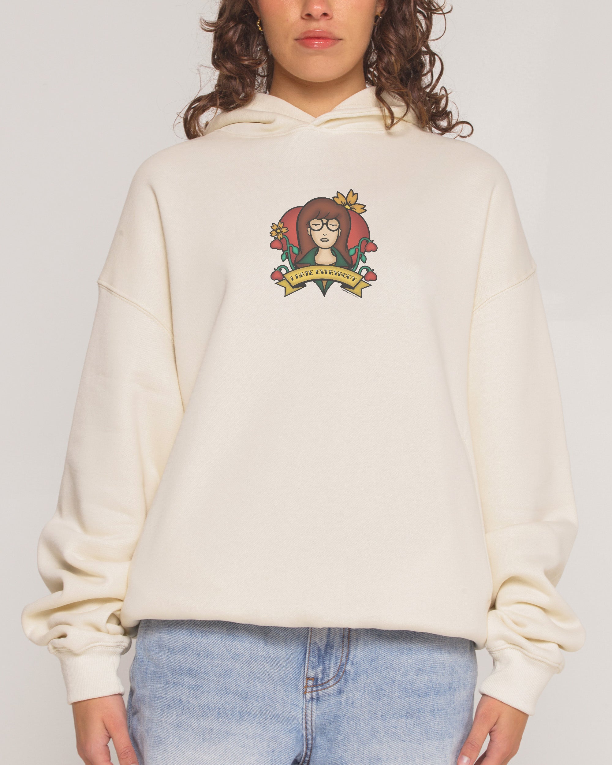 I Hate Everything Natural Hoodie