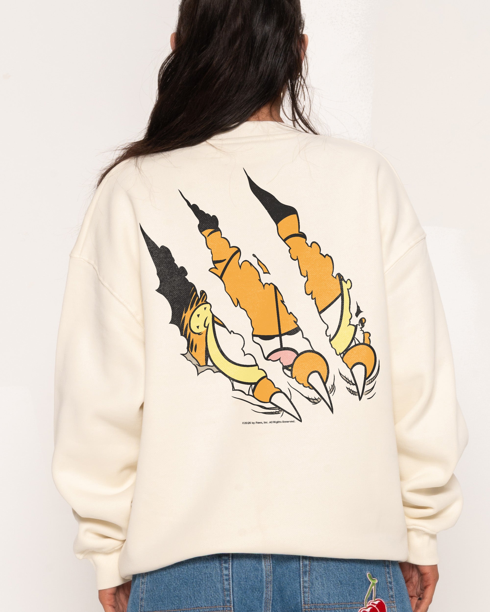 Peek a Boo Natural Sweatshirt