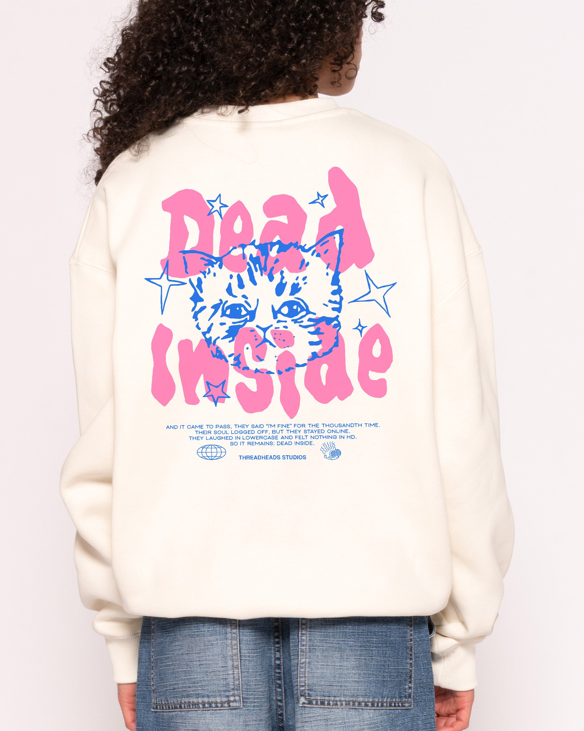 Dead Inside 26 Natural Sweatshirt