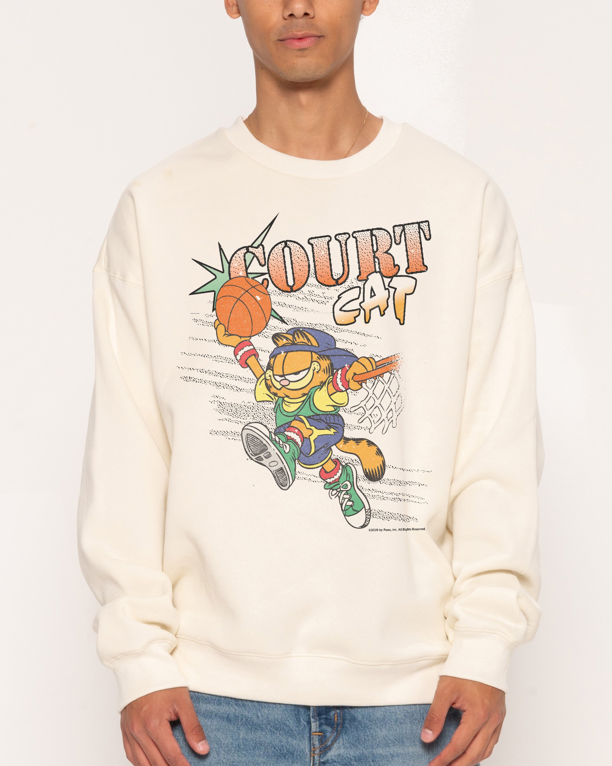 Court Cat Natural Sweatshirt