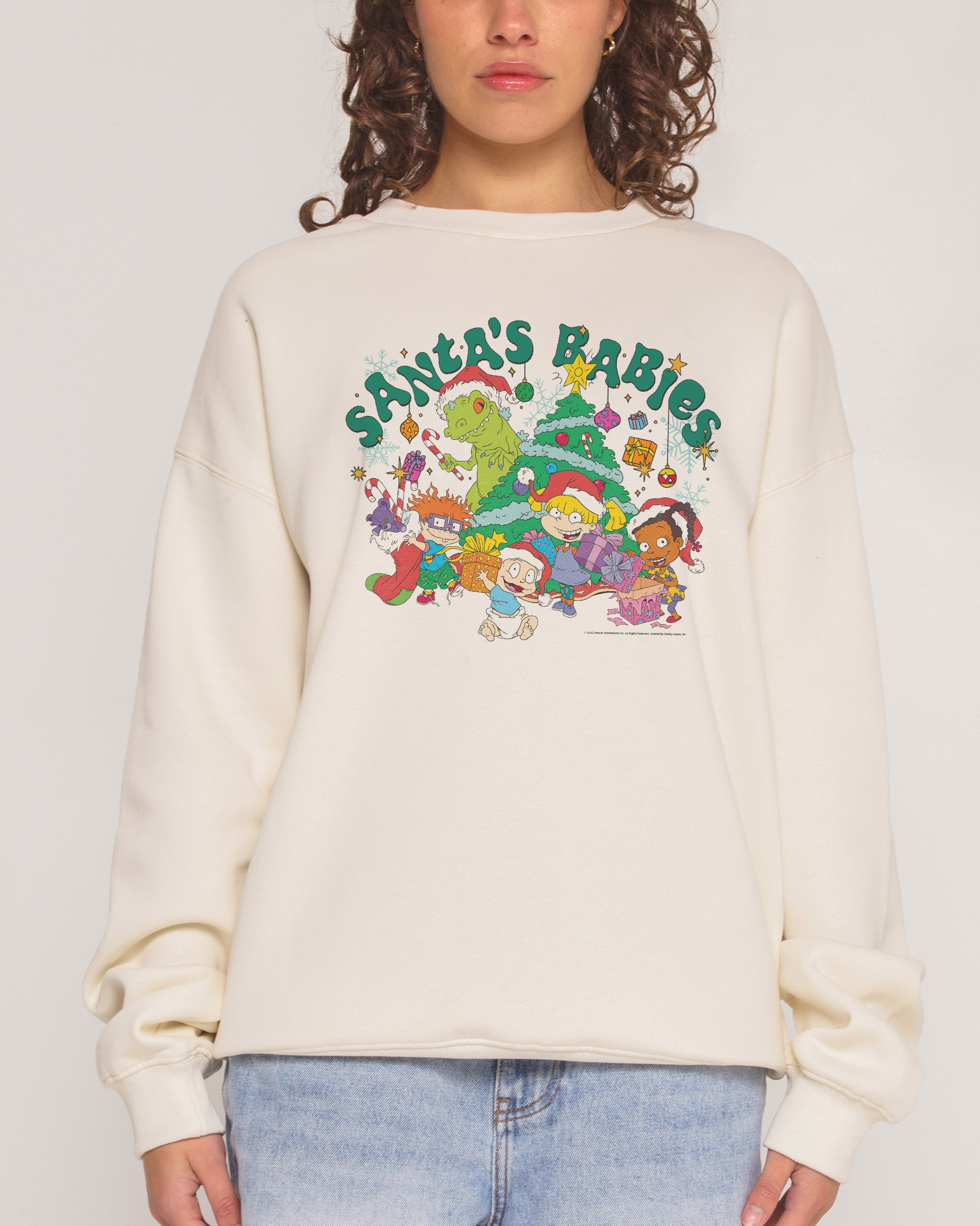 Santa's Babies Natural Sweatshirt