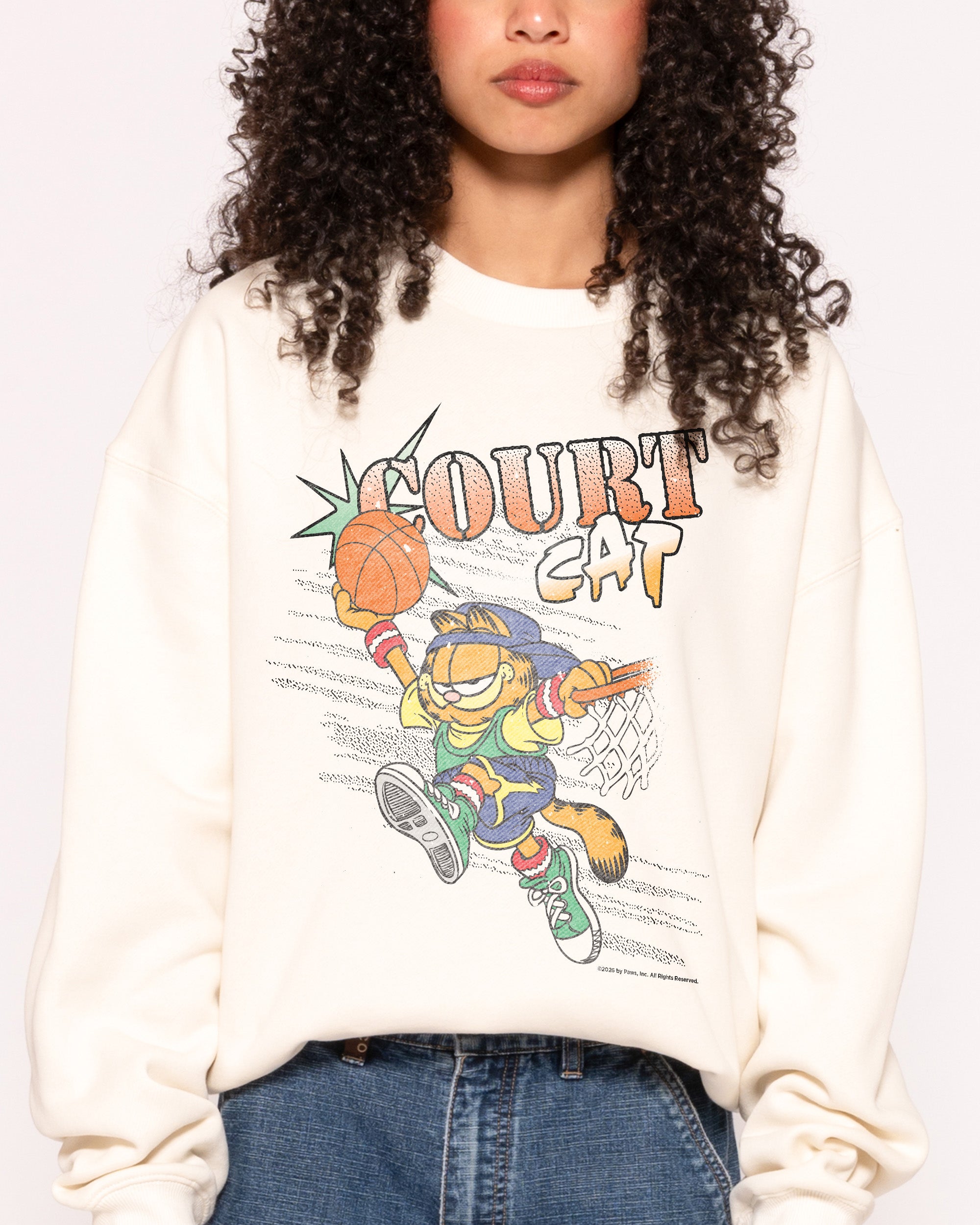 Court Cat Natural Sweatshirt