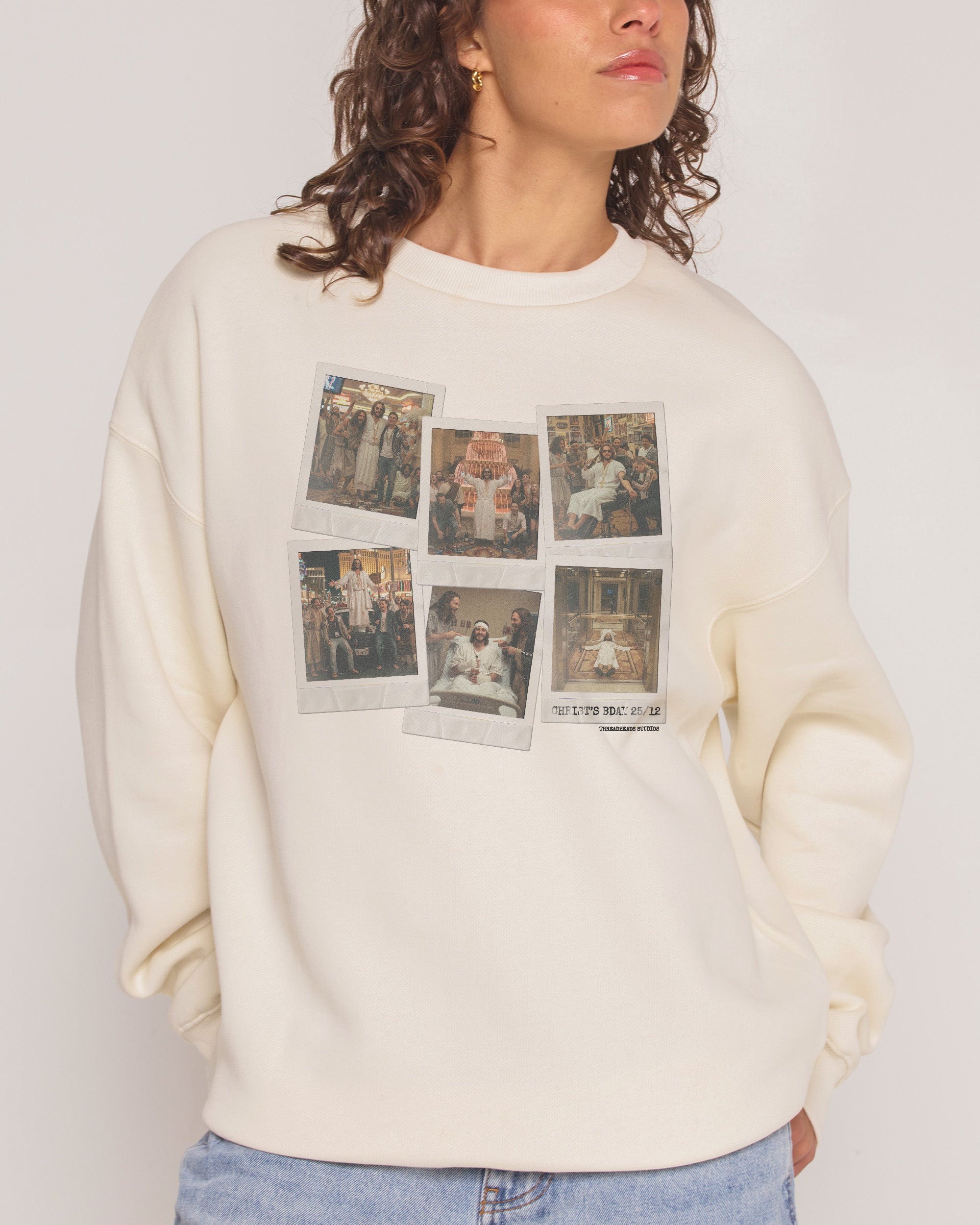 Christ's Bday Bender Natural Sweatshirt