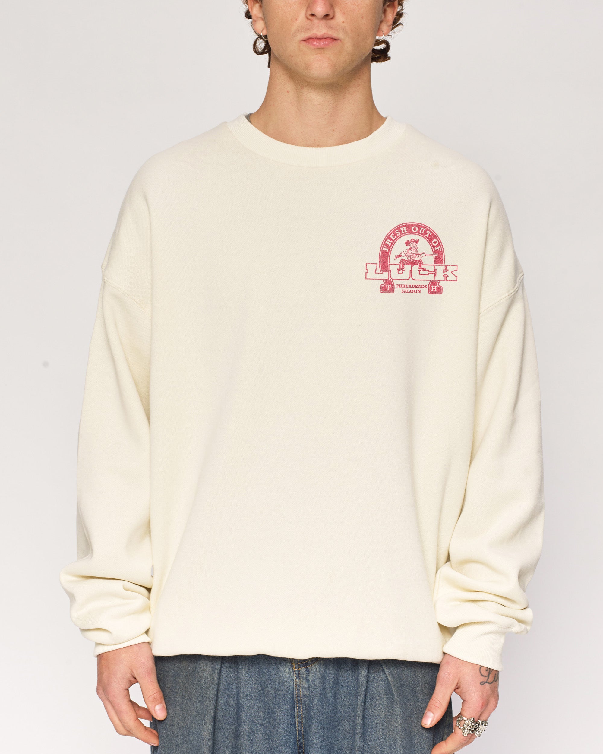 Fresh Out of Luck Natural Sweatshirt