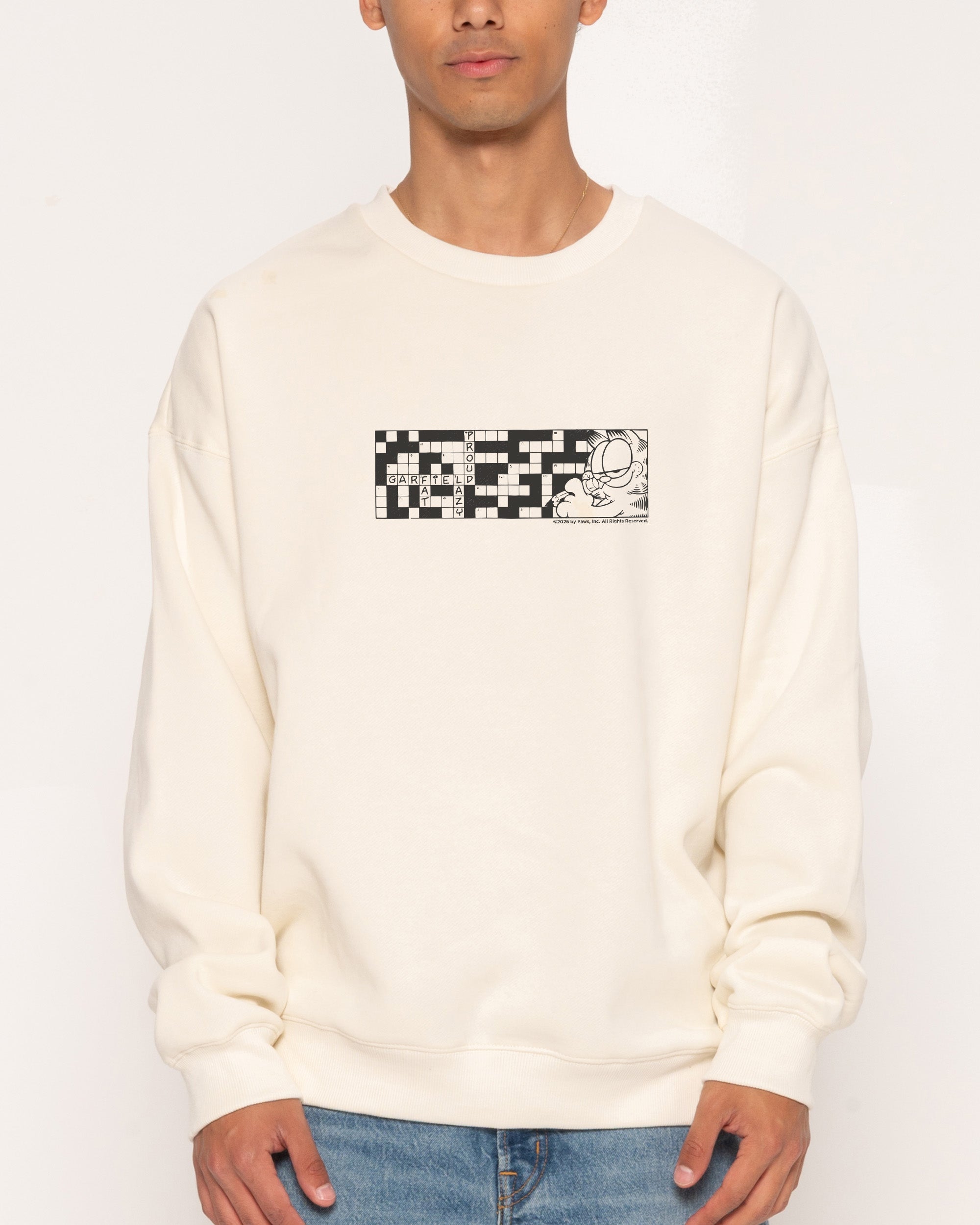 Cross Cat Natural Sweatshirt