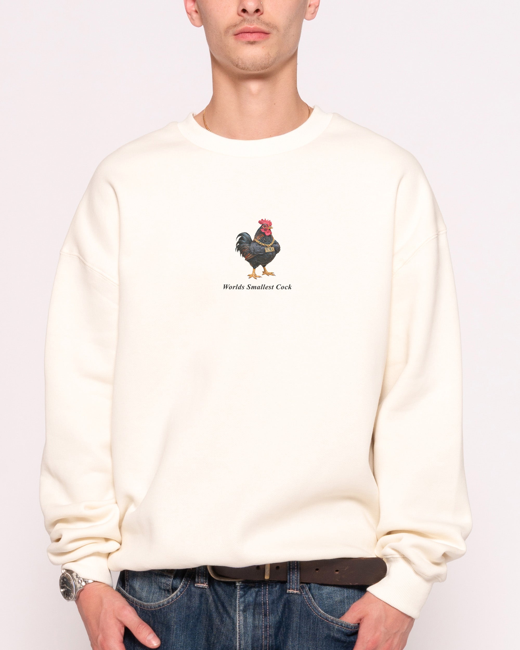 Worlds Smallest Cock Natural Sweatshirt