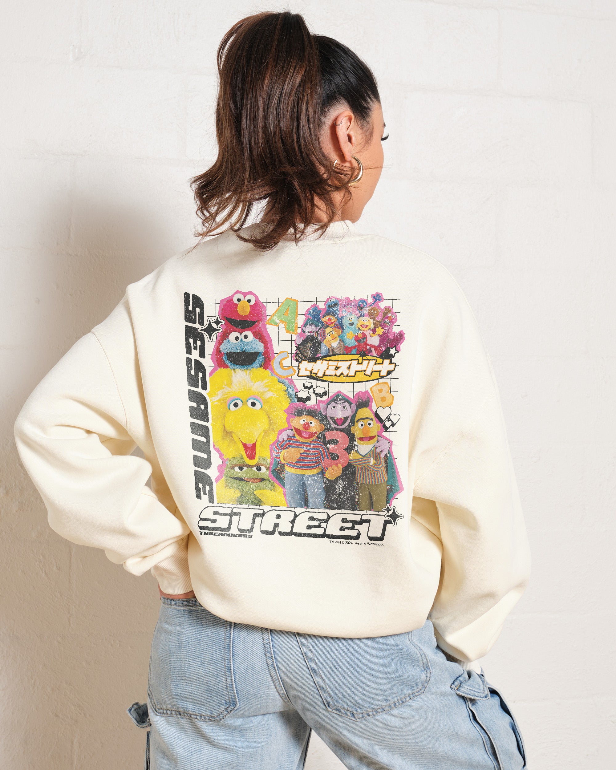 Y2K Sesame Street Sweatshirt Australia Online Threadheads