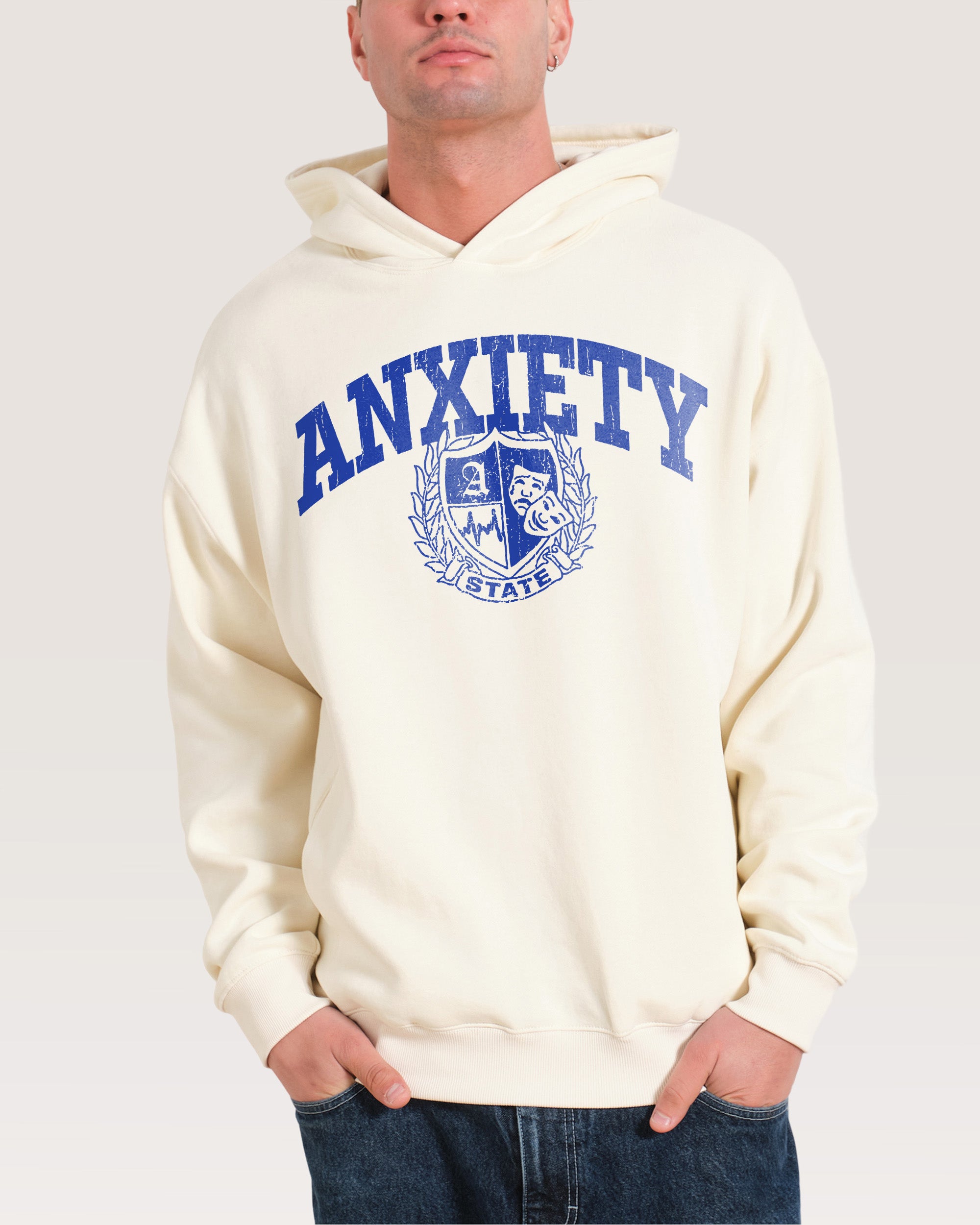 Anxiety State Natural Hoodie