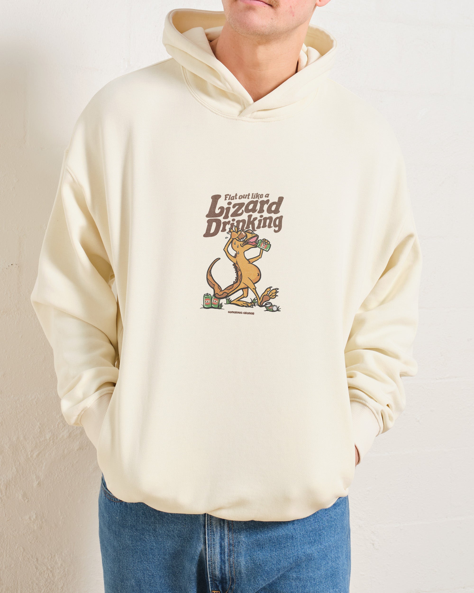 Flat Out Like a Lizard Drinking Hoodie Australia Online