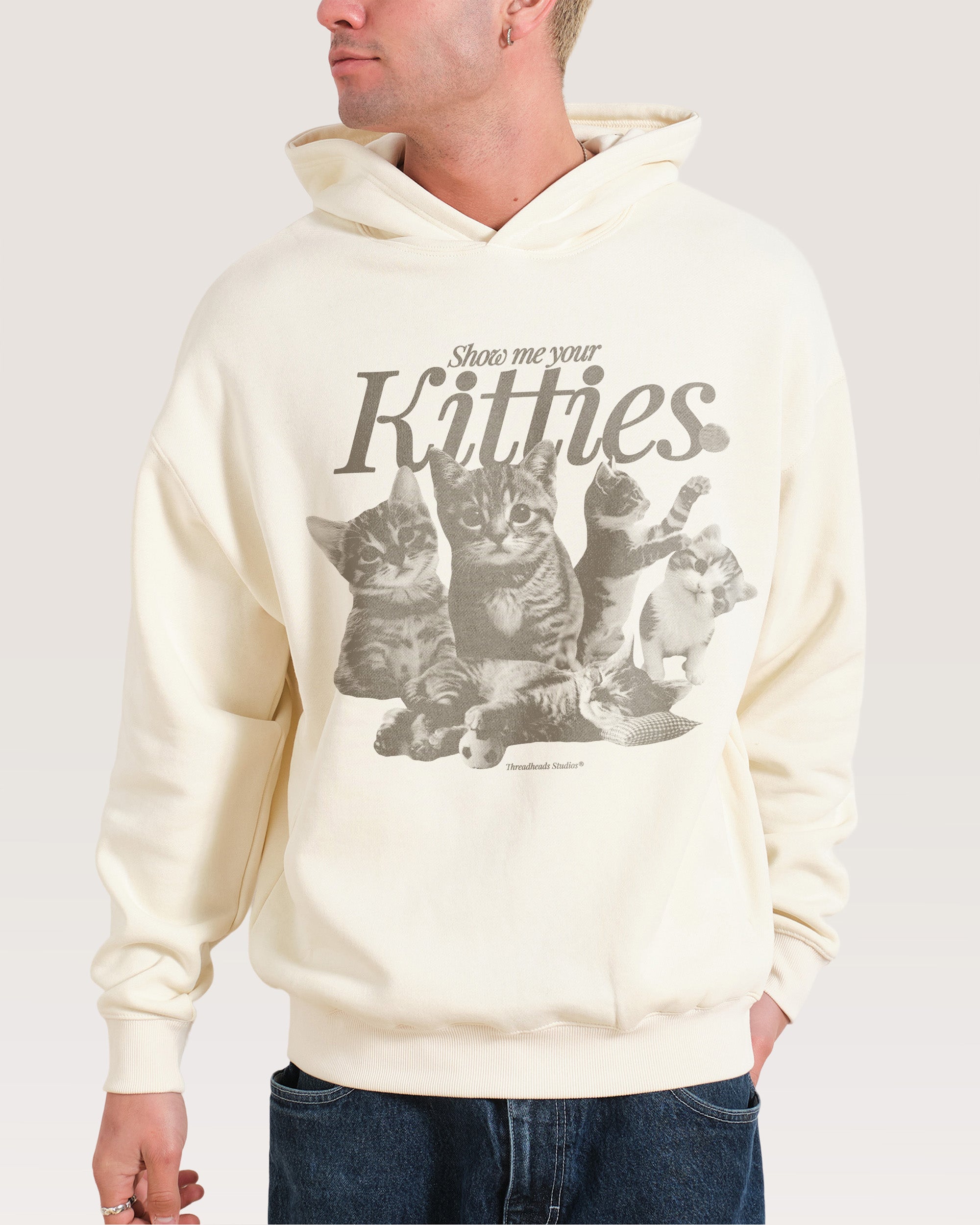 Show Me Your Kitties Natural Hoodie