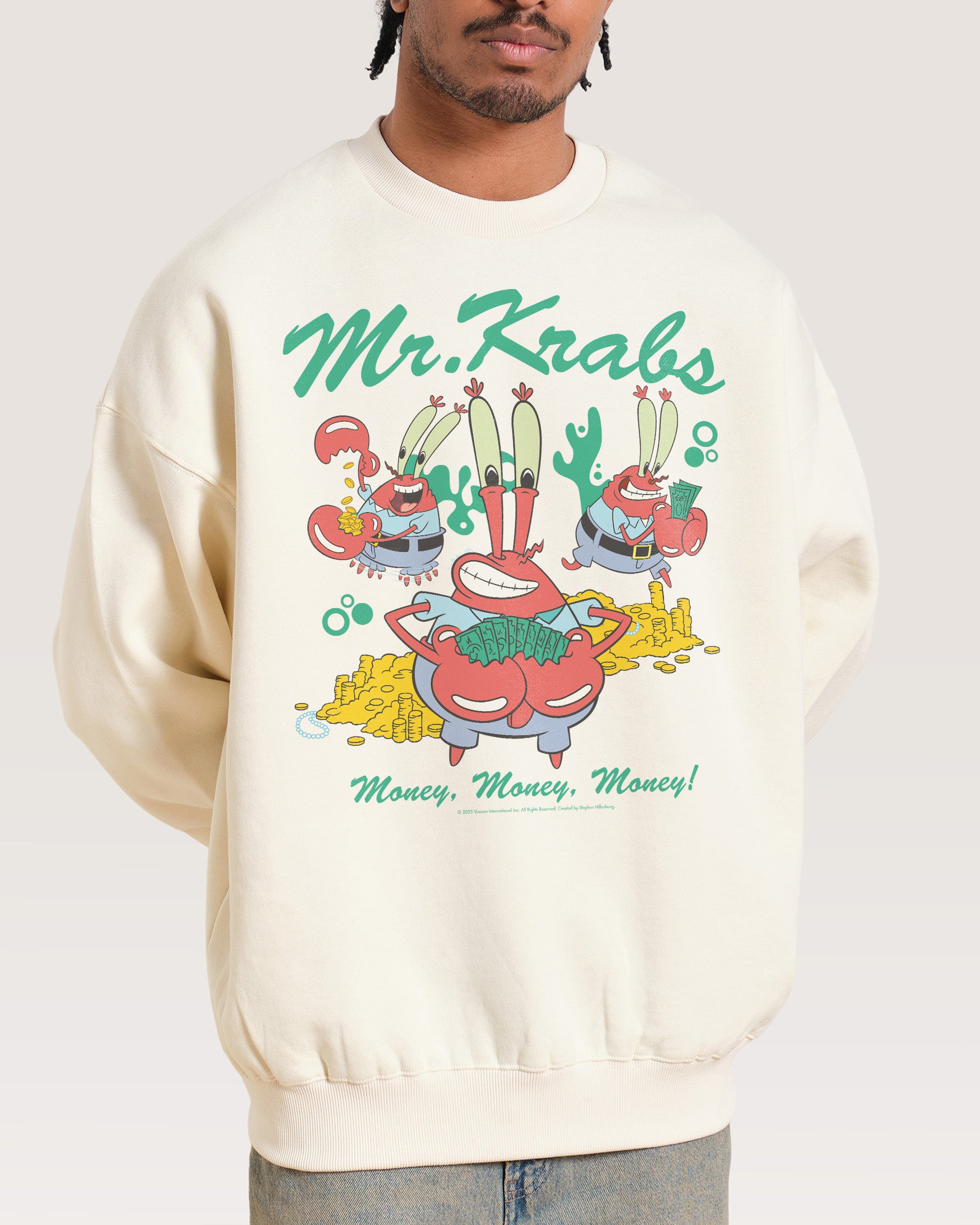 Money Man Krabs Natural Sweatshirt