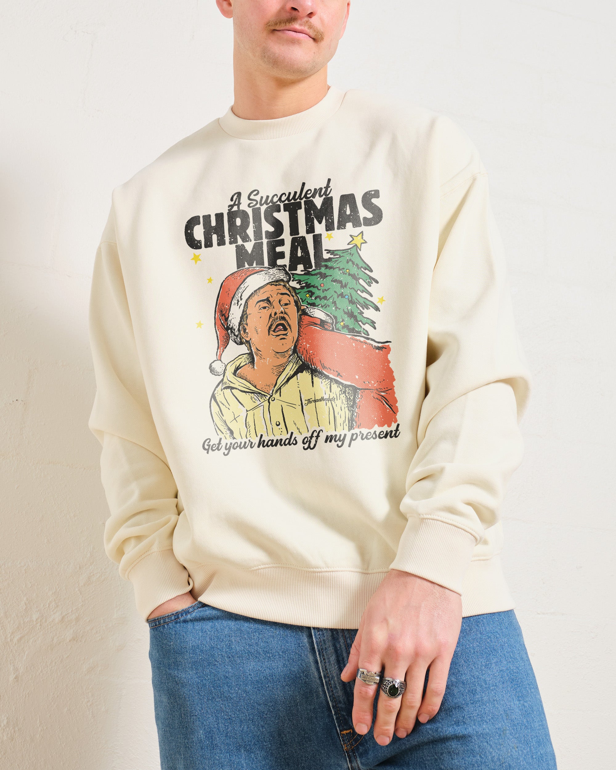 Succulent Christmas Meal Sweatshirt Australia Online