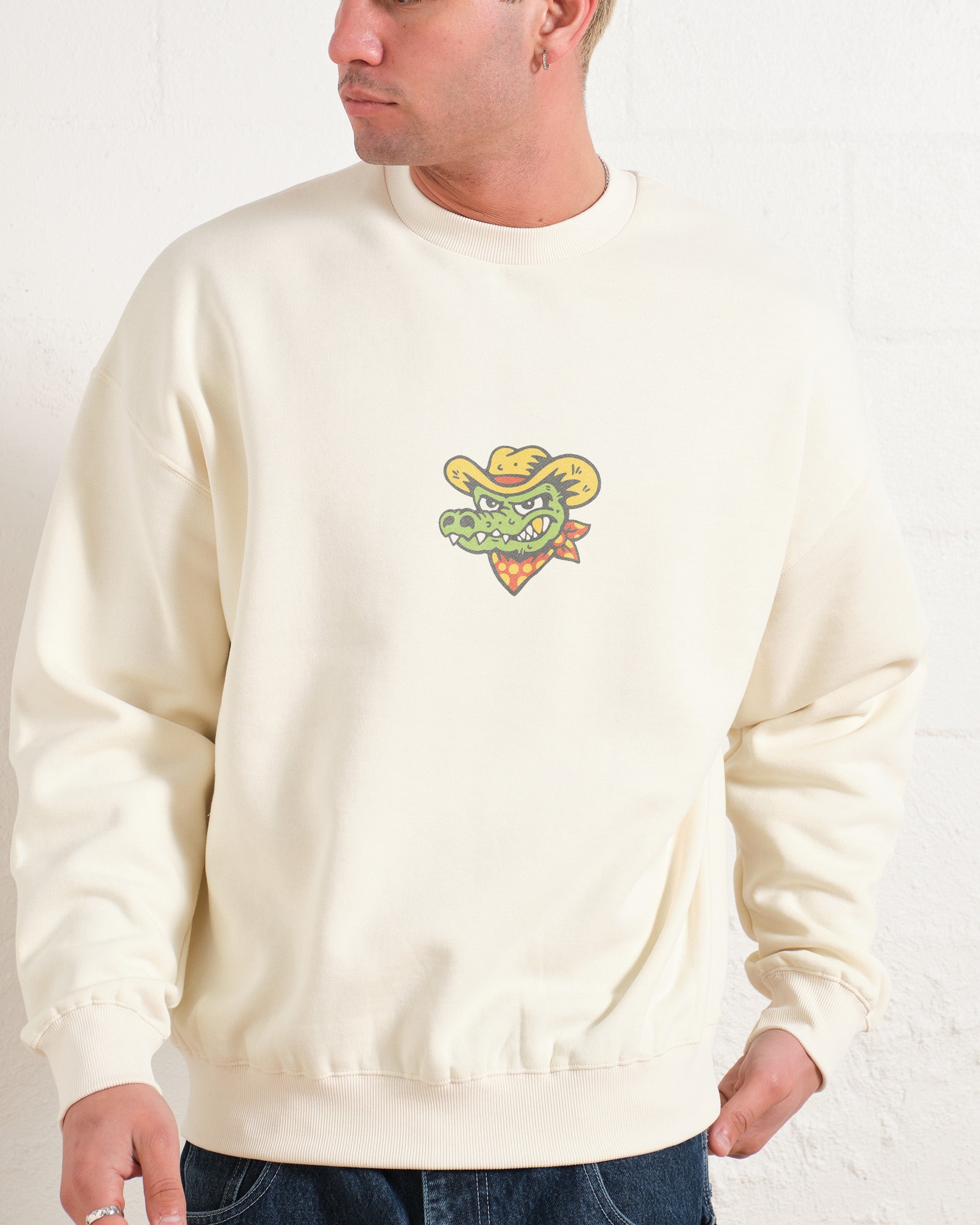 Yee Haw Crocodile Sweatshirt Australia Online Natural