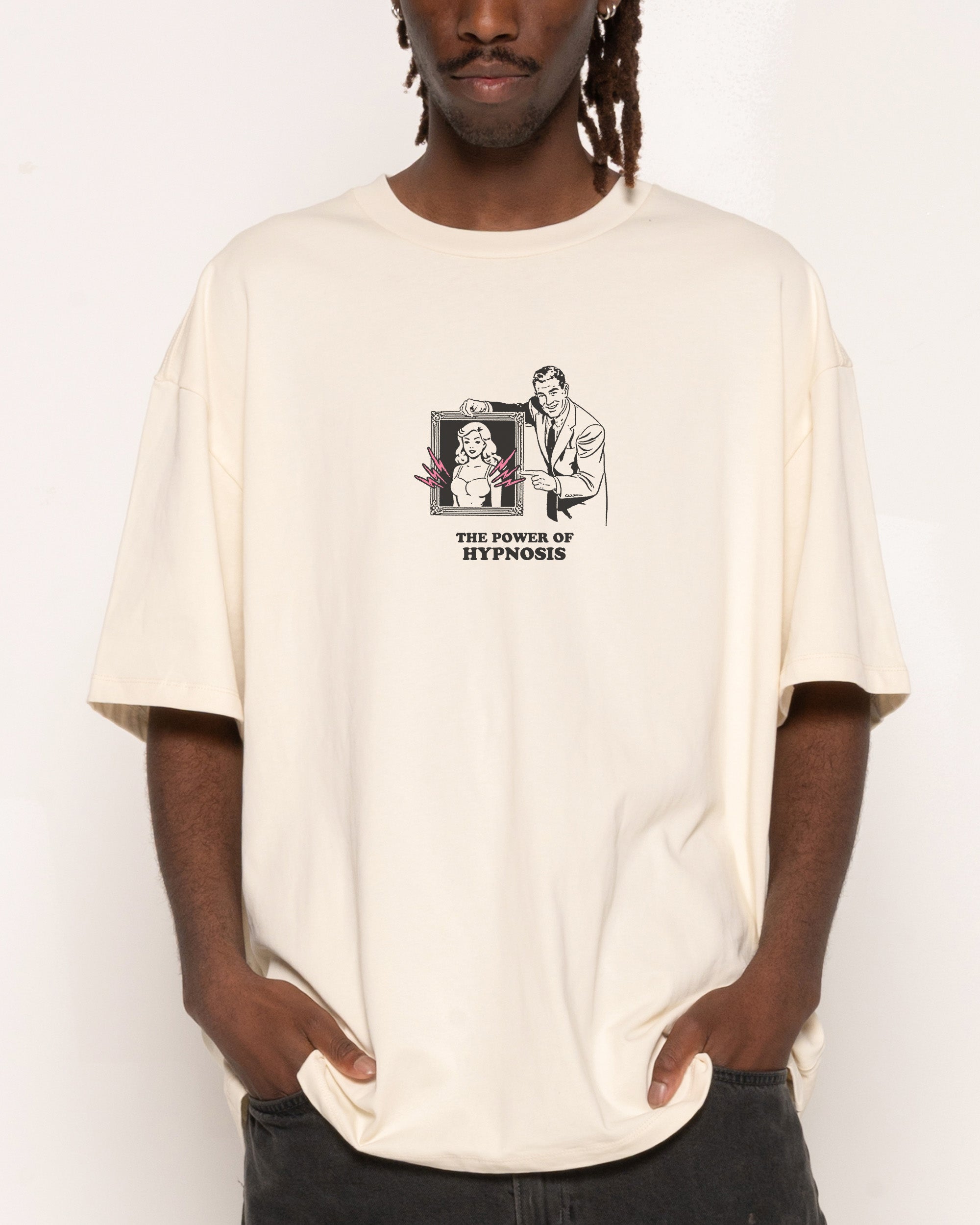 The Power of Hypnosis Natural Oversized Tee