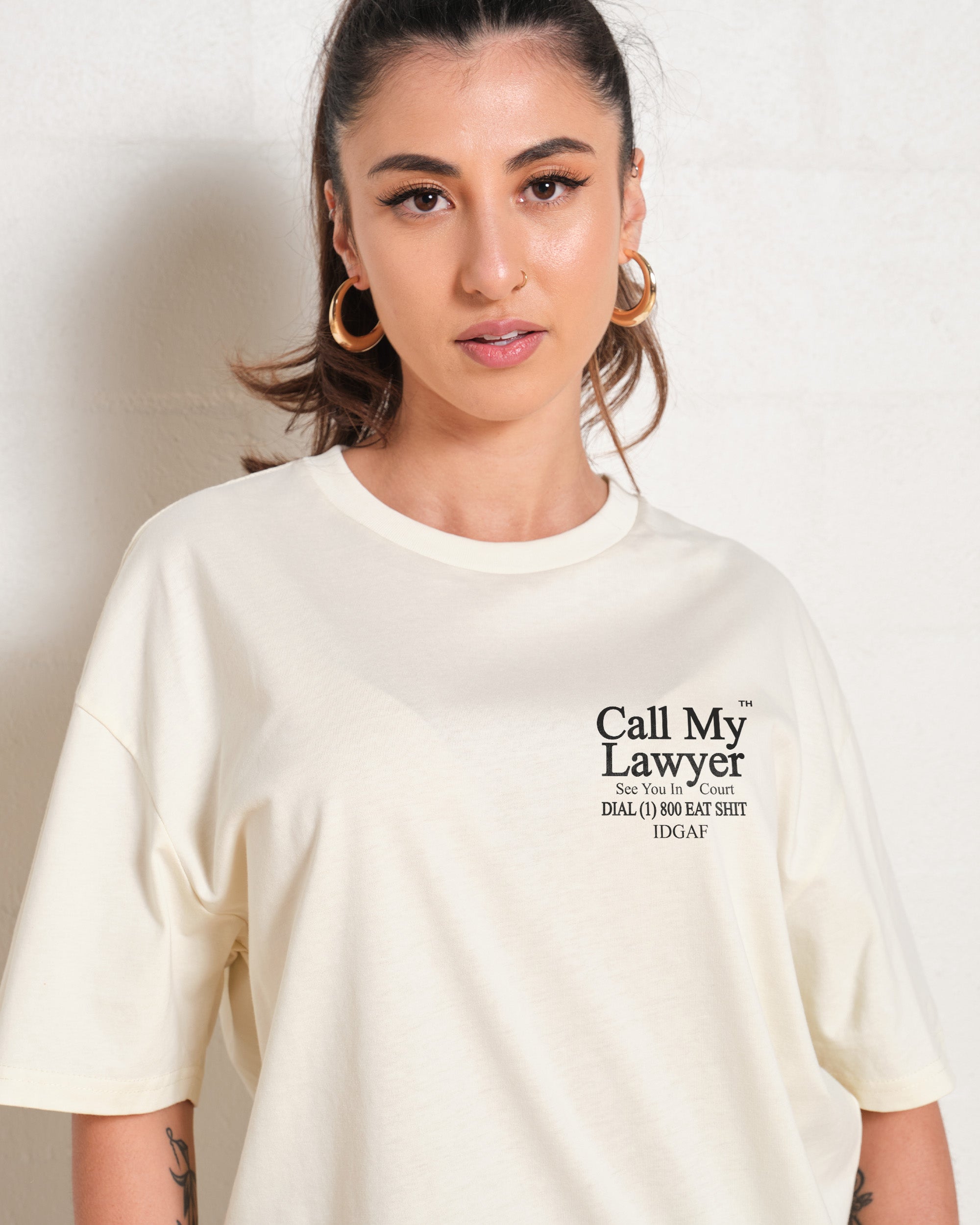 Call My Lawyer Oversized Tee