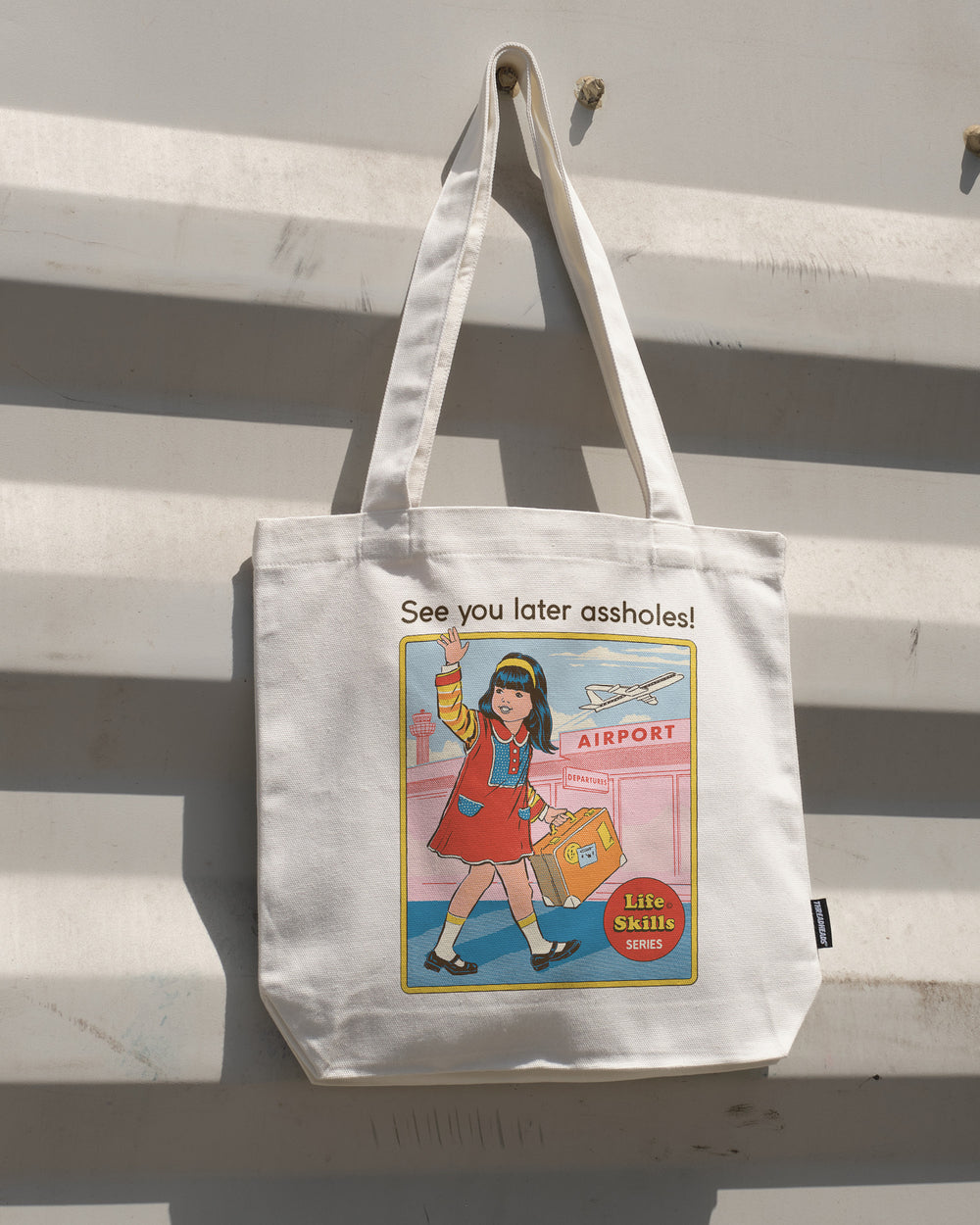 See You Later Assholes Tote Bag | Designed by Steven Rhodes Australia