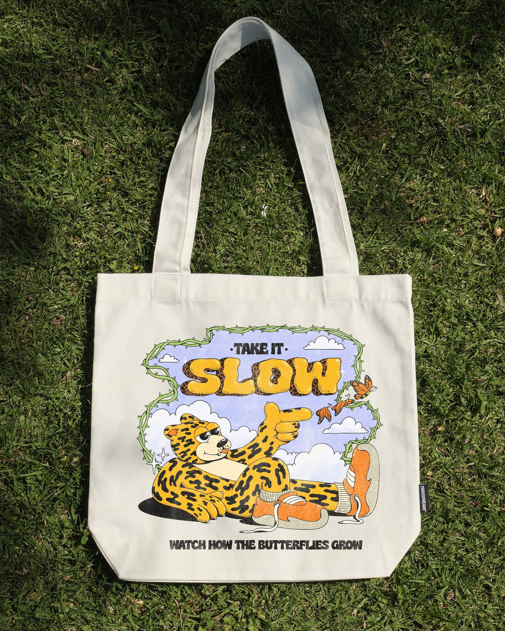 Take It Slow Tote Bag Australia Online White
