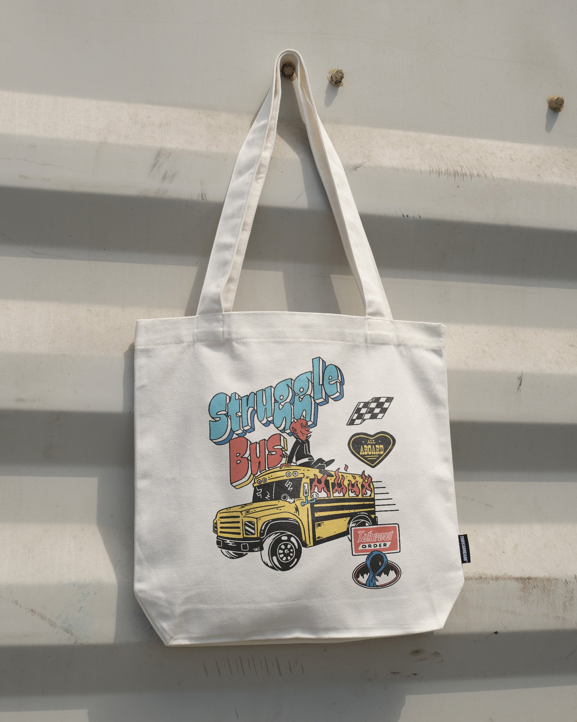 Struggle Bus Tote Bag Australia Online Natural