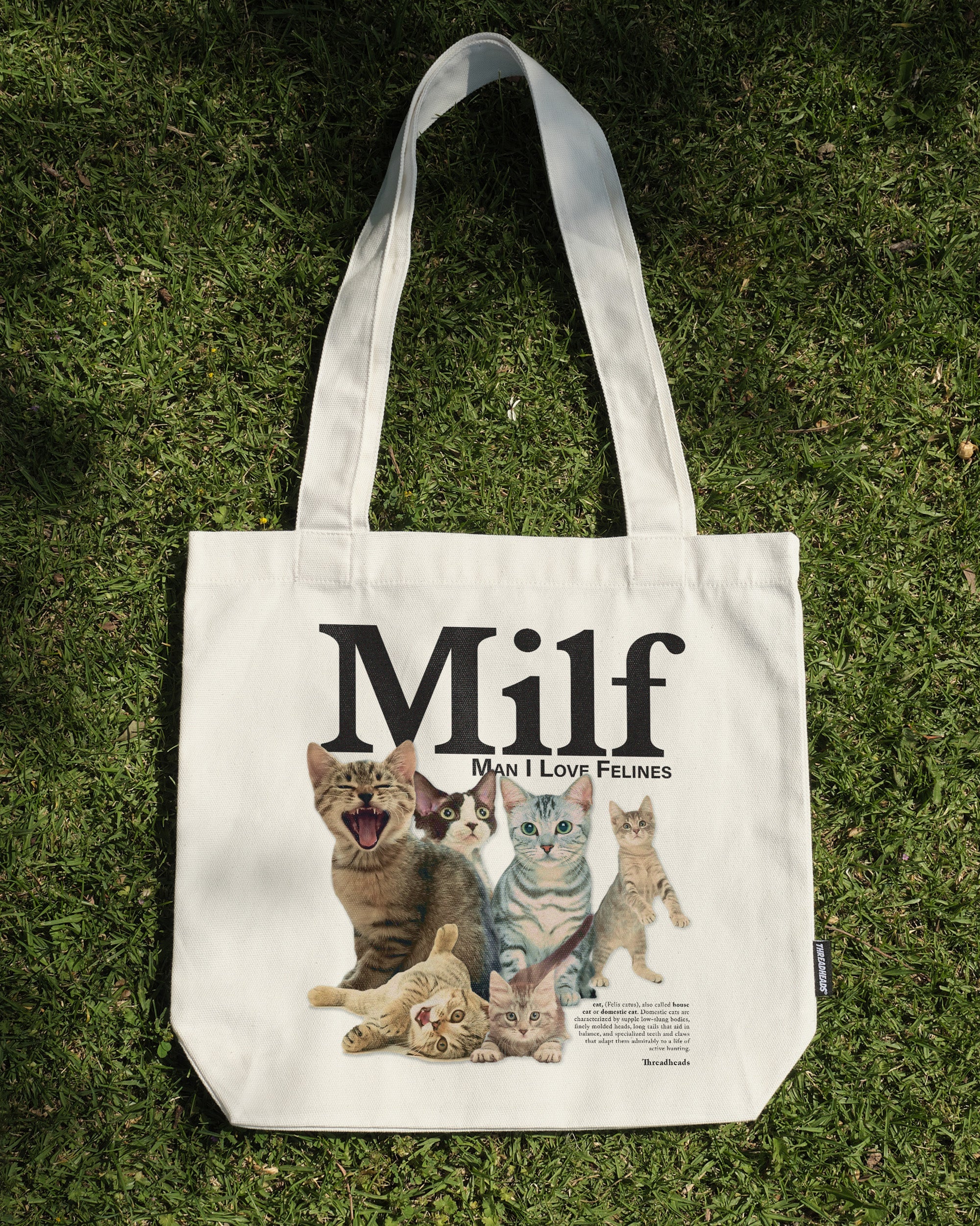 Man I Love Felines Tote Bag Australia Online Natural