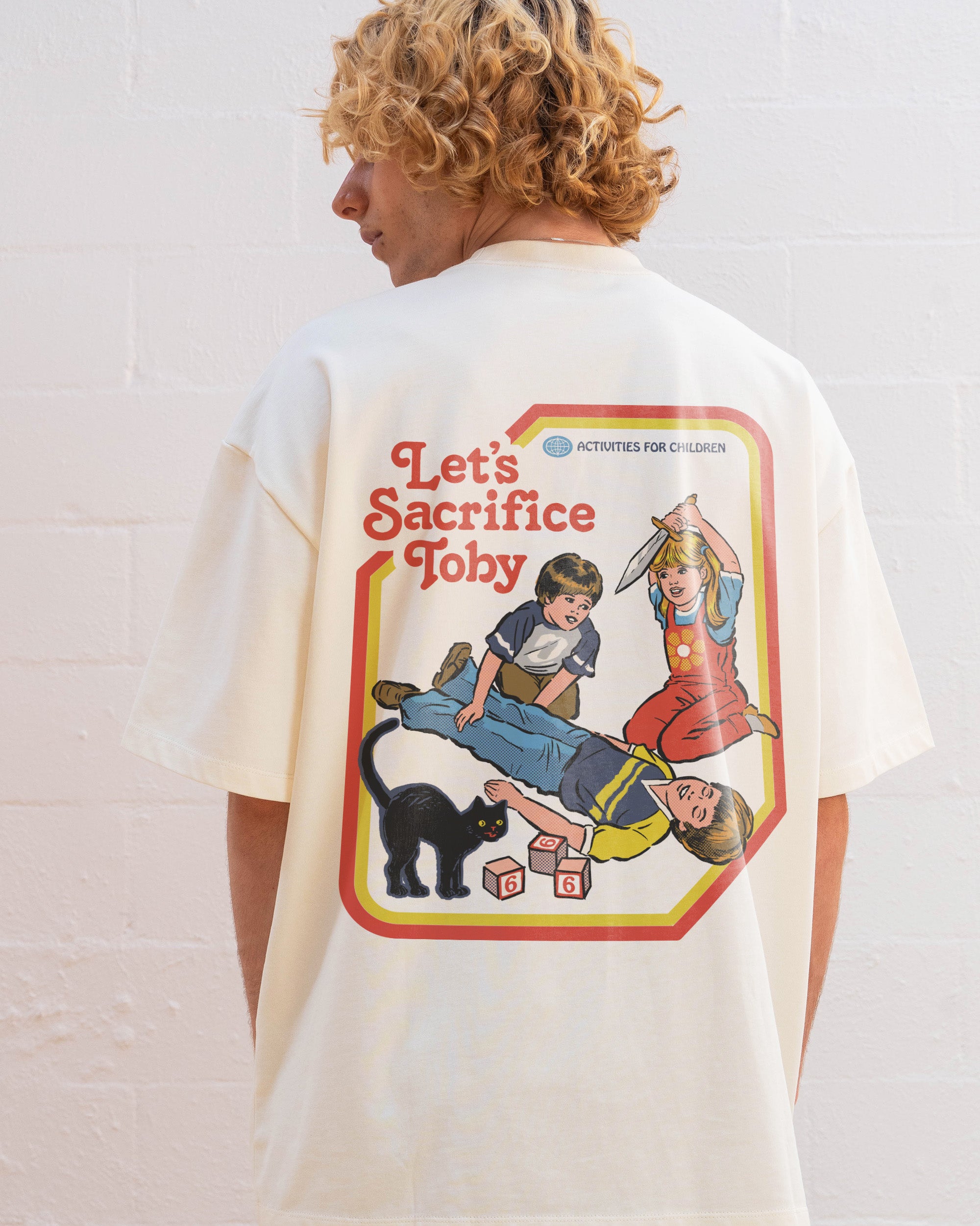 Let's Sacrifice Toby Front and Back Oversized Tee Australia Online Threadheads