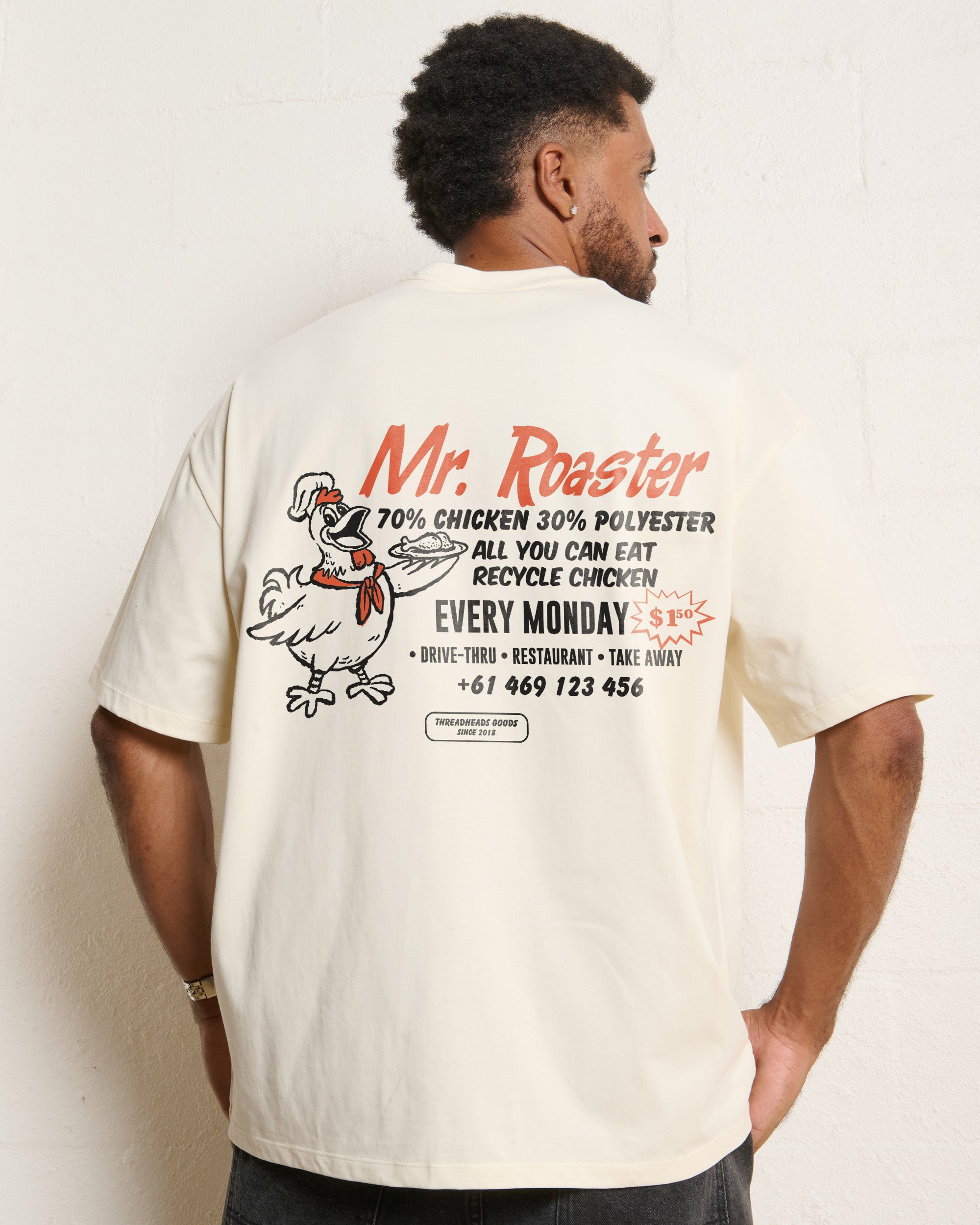 Mr. Roaster Fried Chicken Oversized Tee Online Australia
