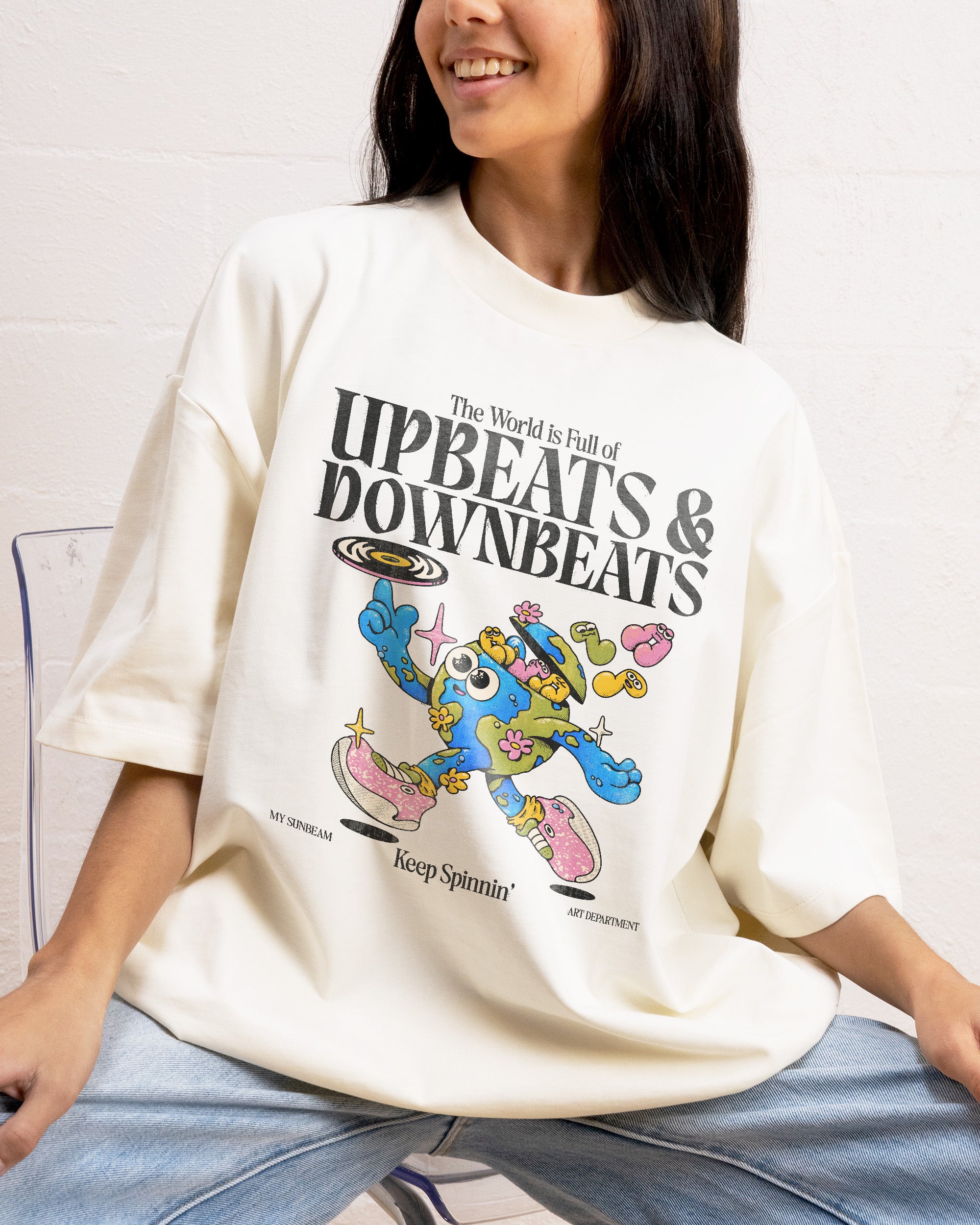 Upbeats & Downbeats Oversized Tee