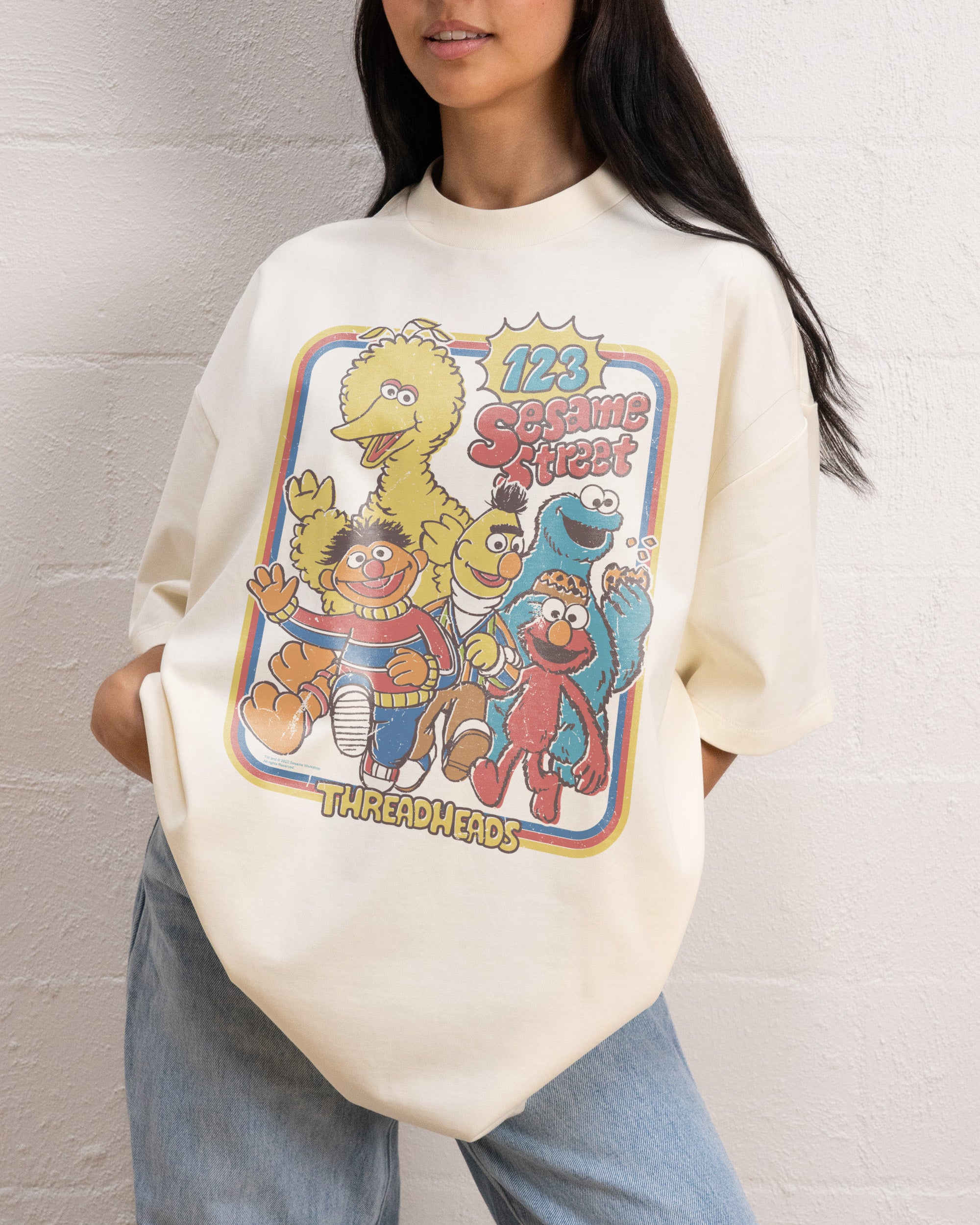 123 Sesame St Oversized Tee Australia Online Threadheads