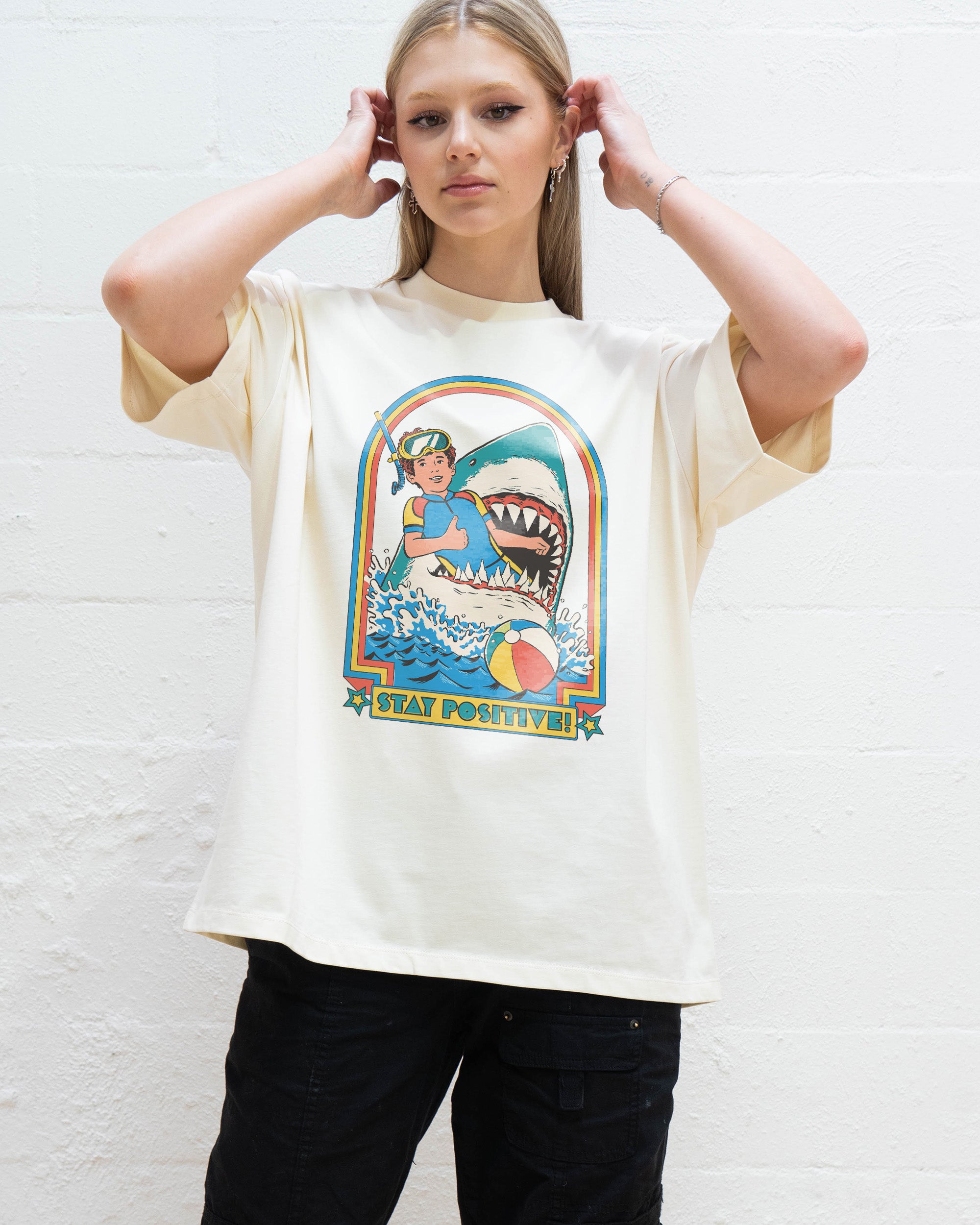 Stay Positive Oversized Tee