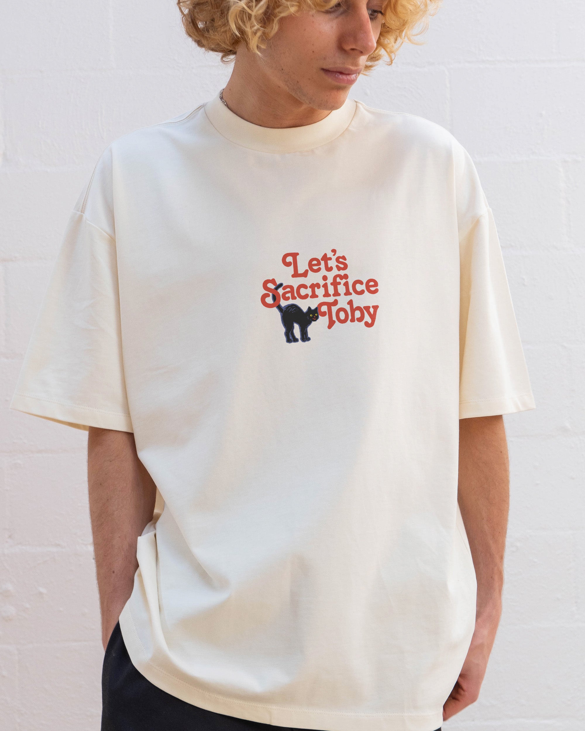 Let's Sacrifice Toby Front and Back Oversized Tee Australia Online Threadheads