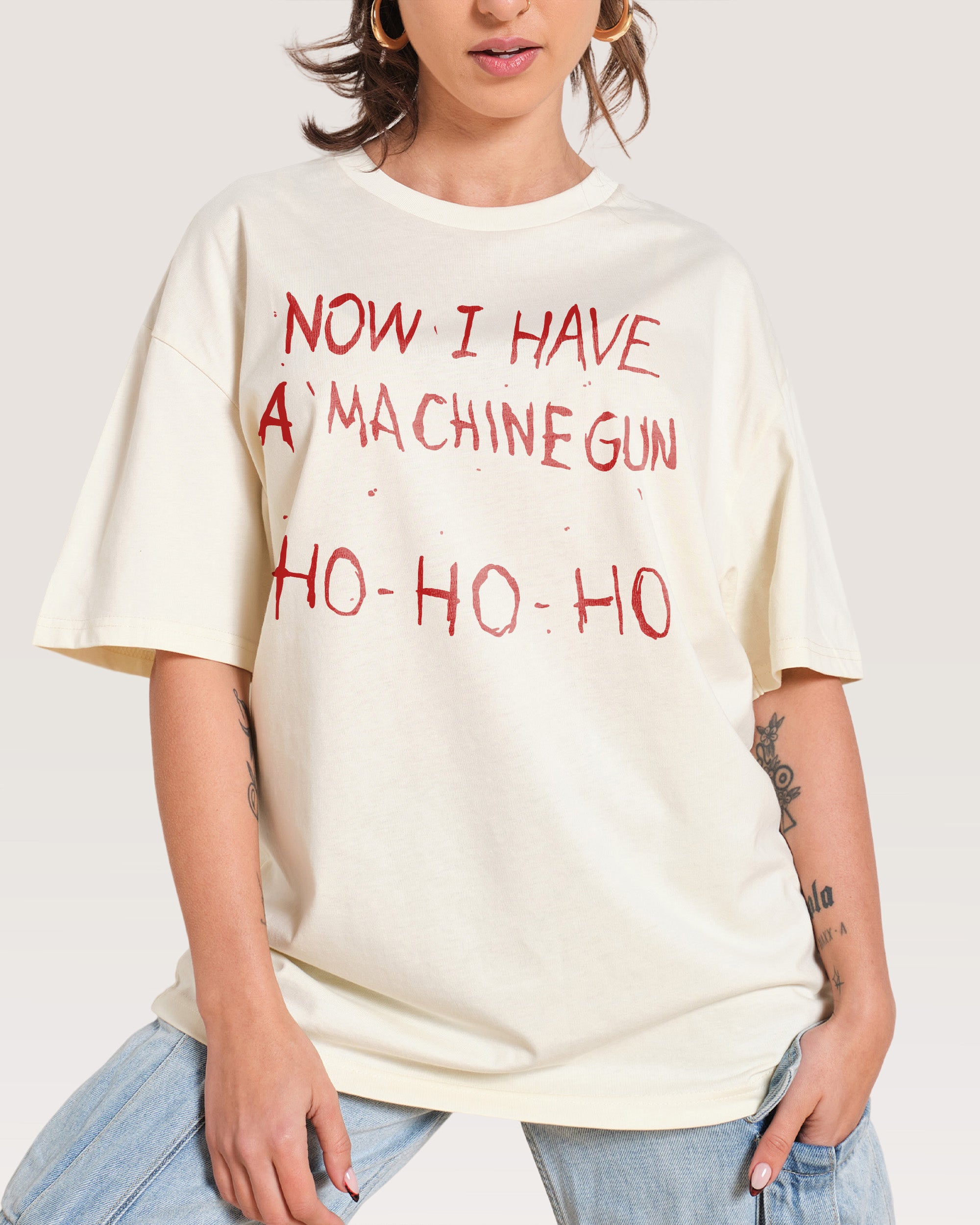 Machine Gun Ho-Ho-Ho Oversized Tee