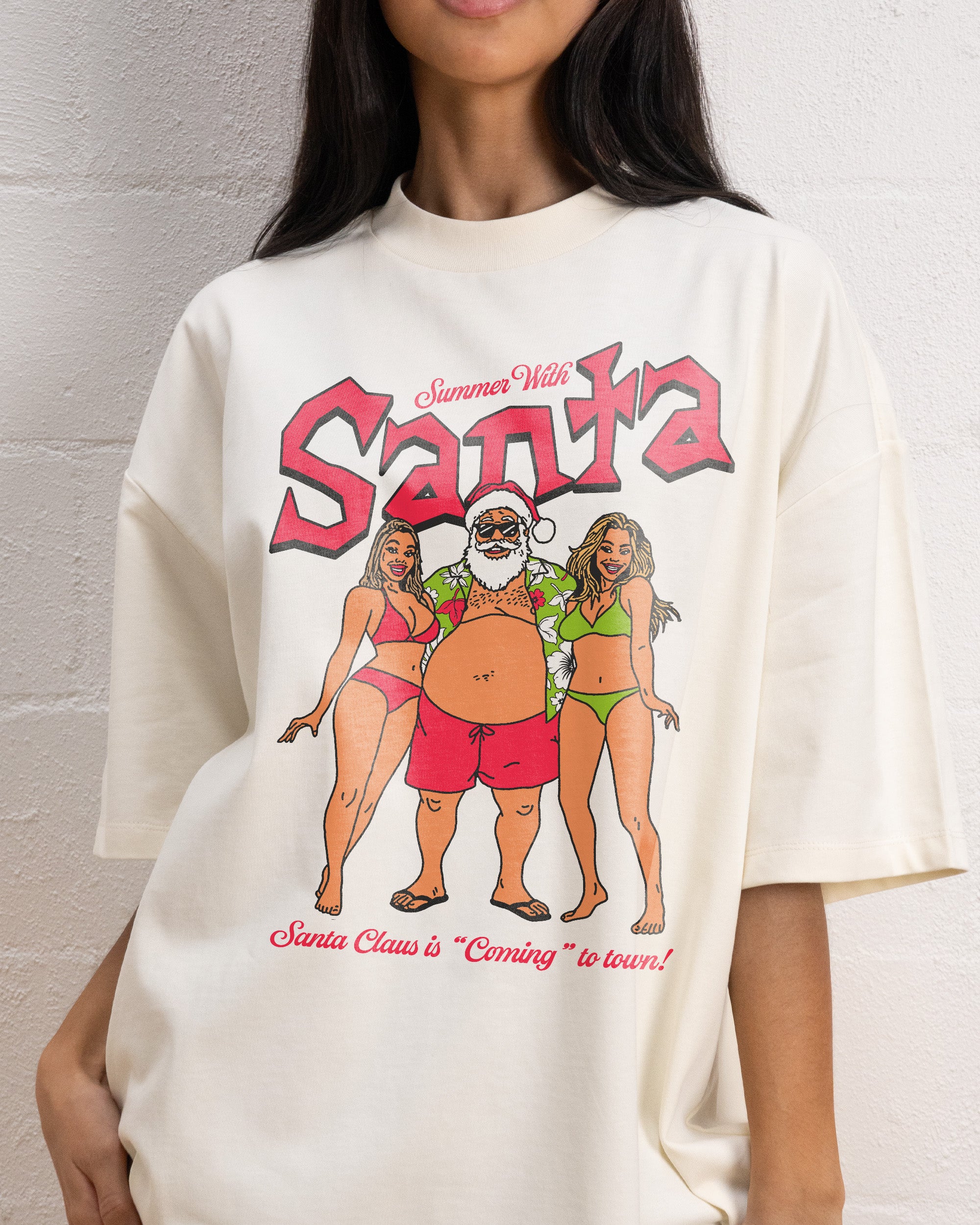 Summer With Santa Oversized Tee