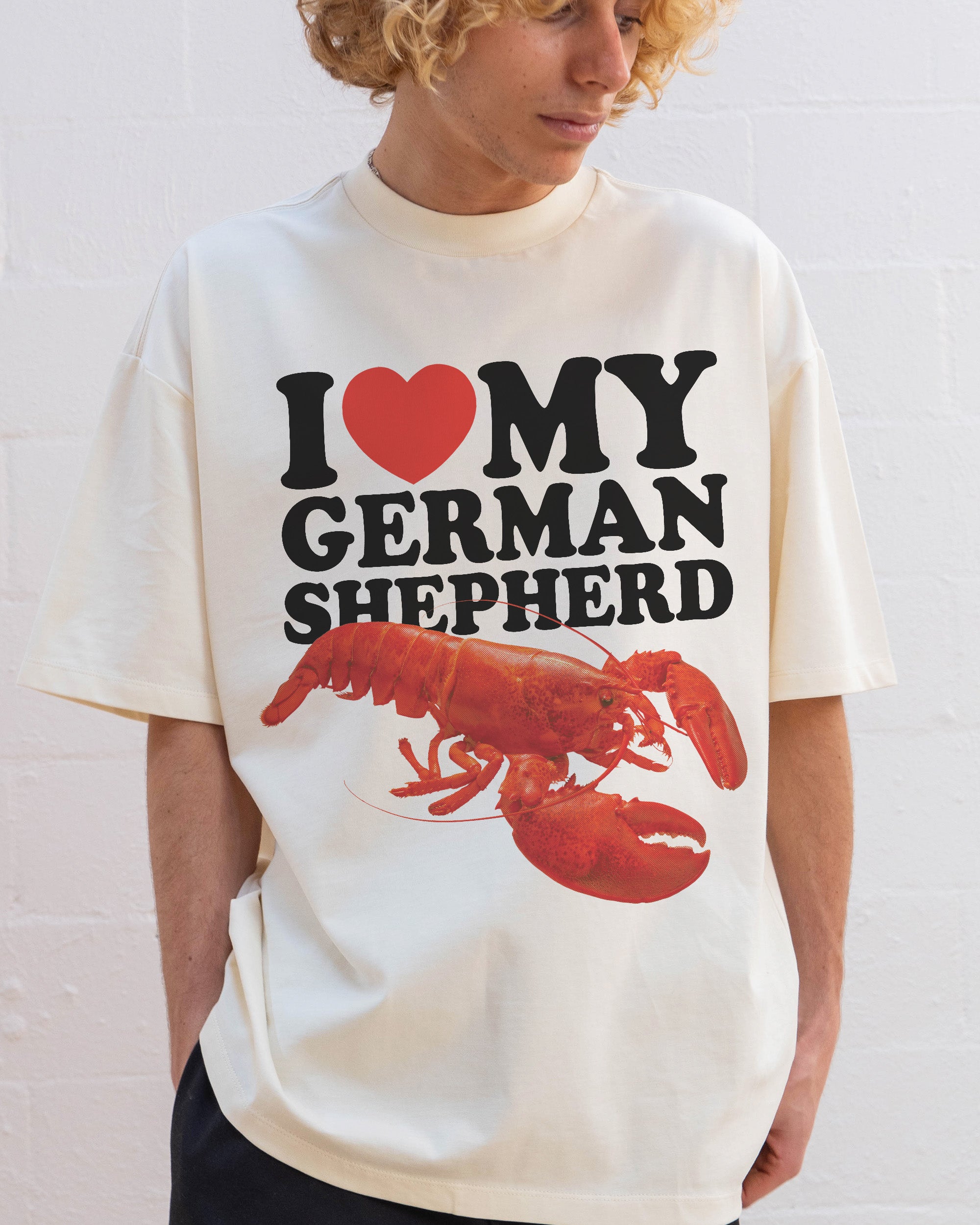 I Love My German Shepherd Oversized Tee Australia Online Threadheads