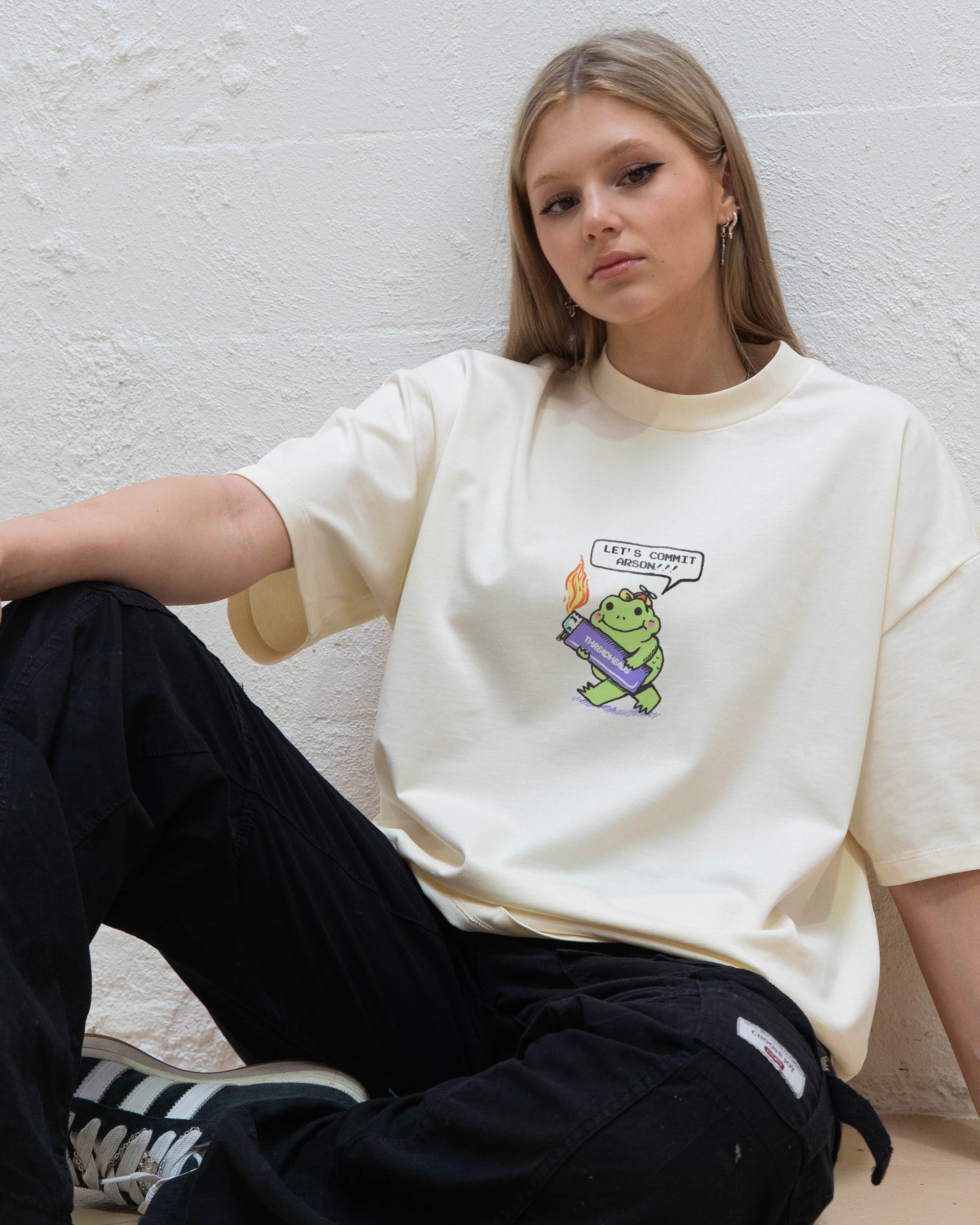 Let's Commit Arson Oversized Tee Australia Online Threadheads