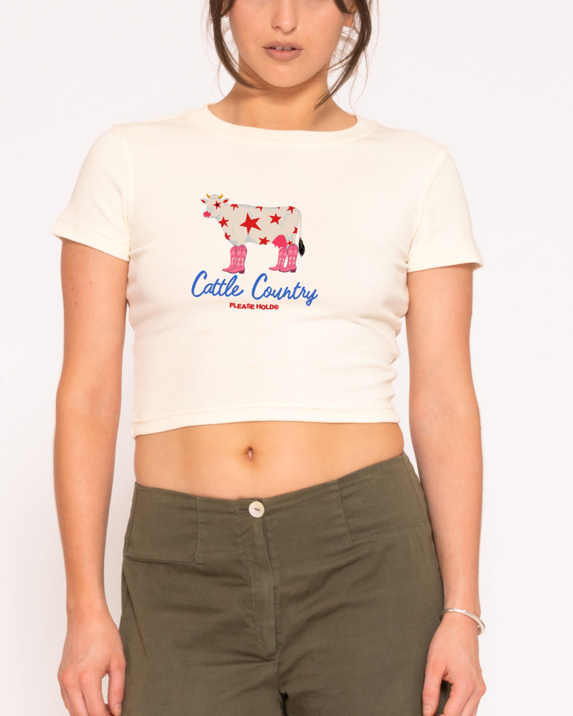 Cattle Country Natural Baby Tee