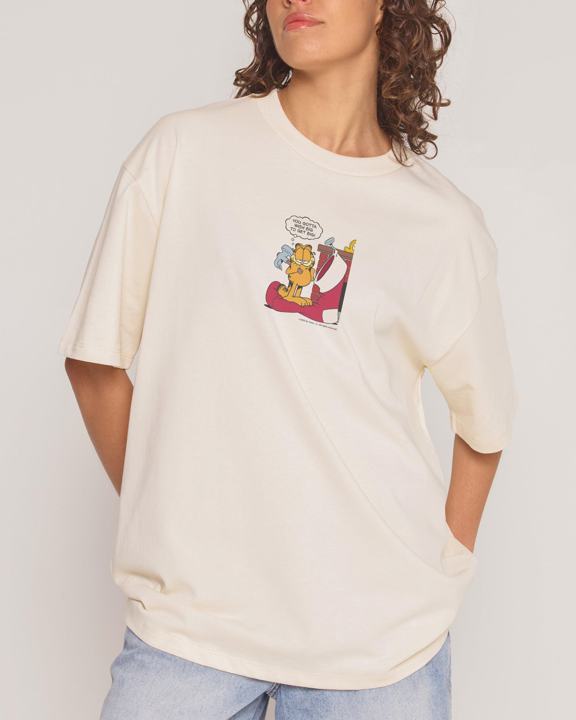 Big Wishes Natural Oversized Tee