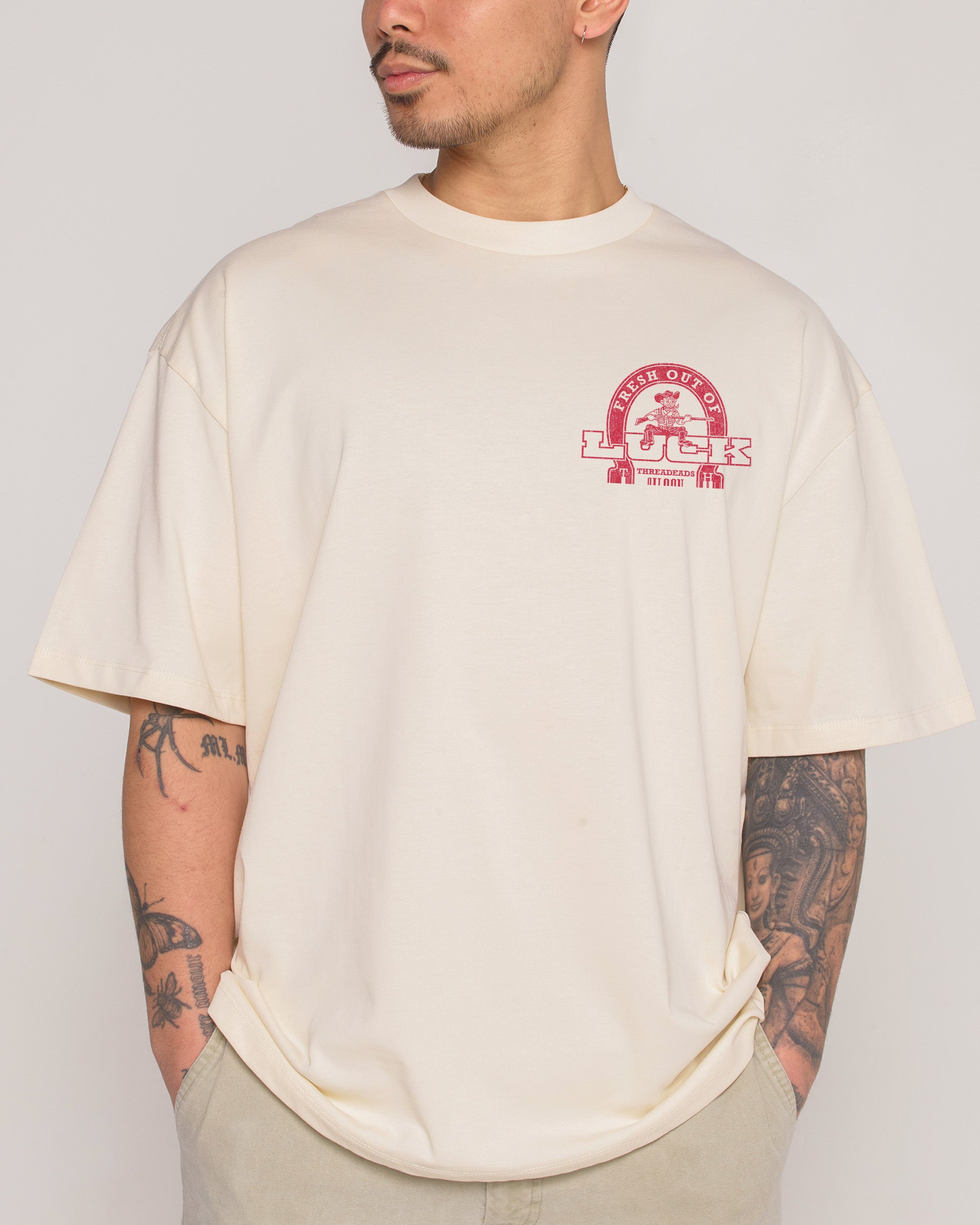 Fresh Out of Luck Natural Oversized Tee