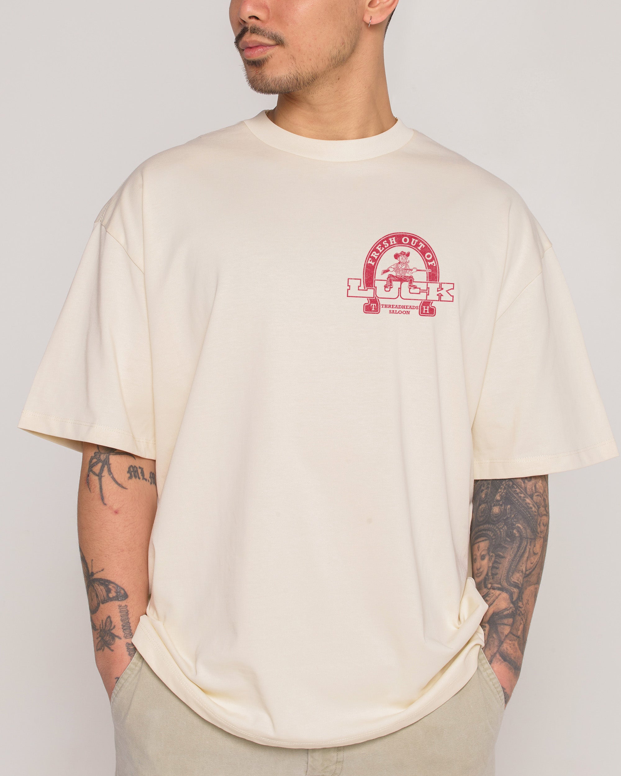 Fresh Out of Luck Natural Oversized Tee