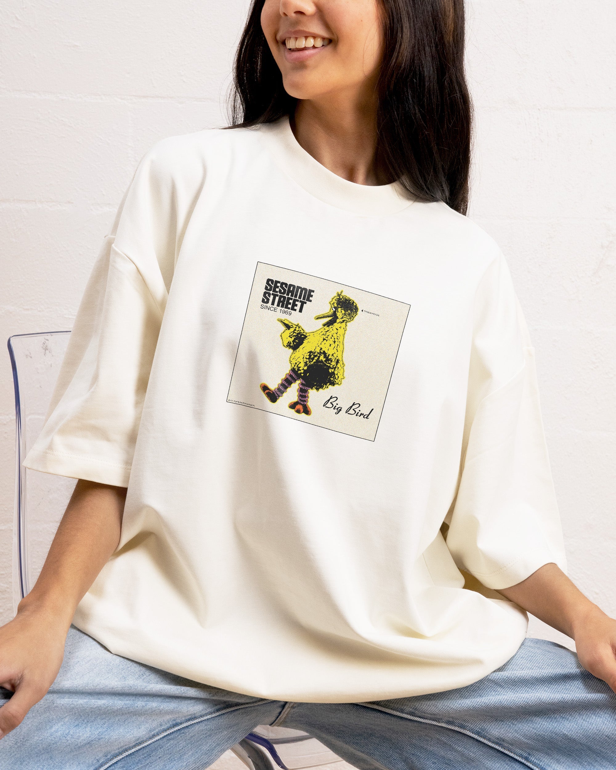 Big Bird Underground Oversized Tee Australia Online Natural