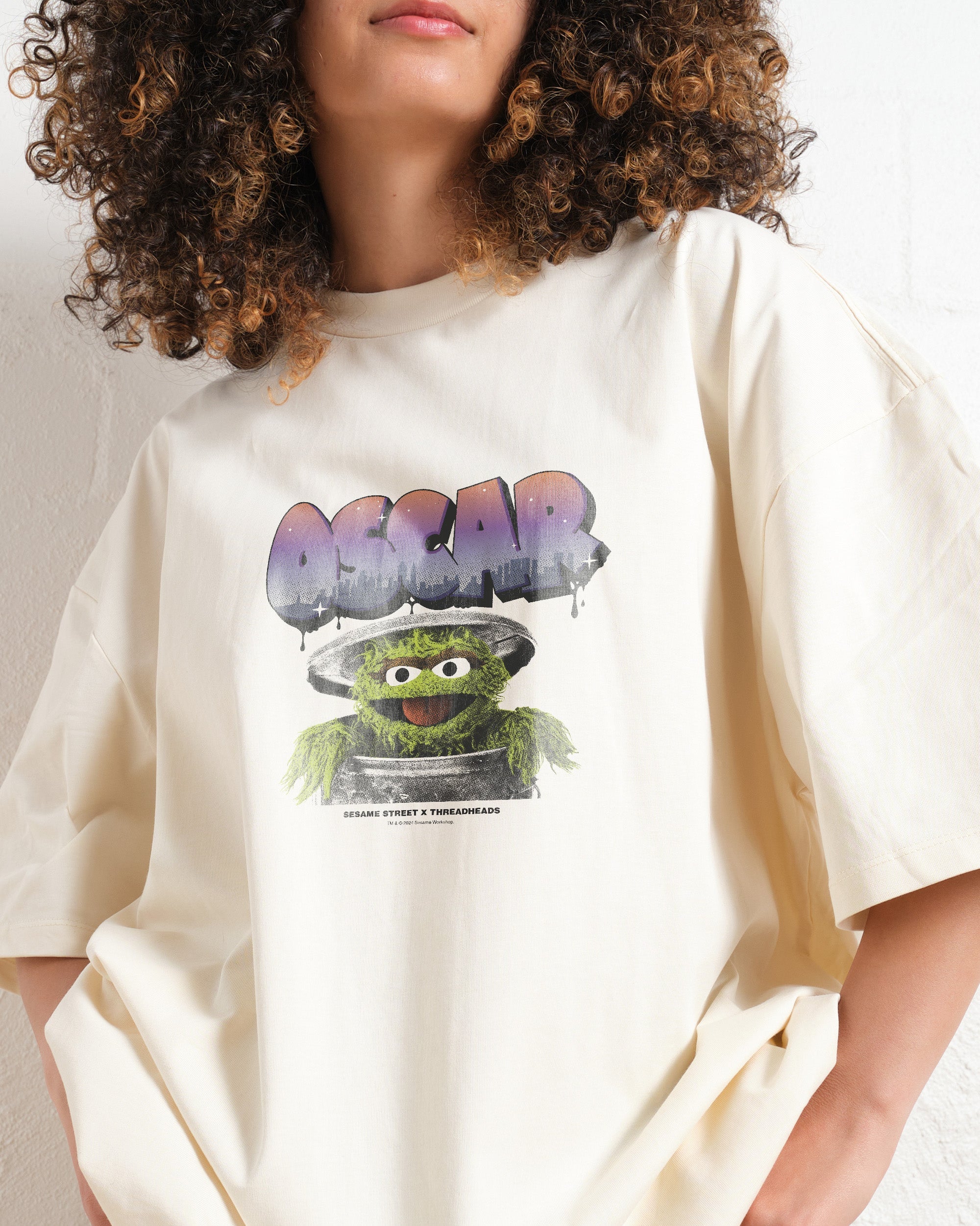 Oscar Graffiti Oversized Tee Australia Online Natural