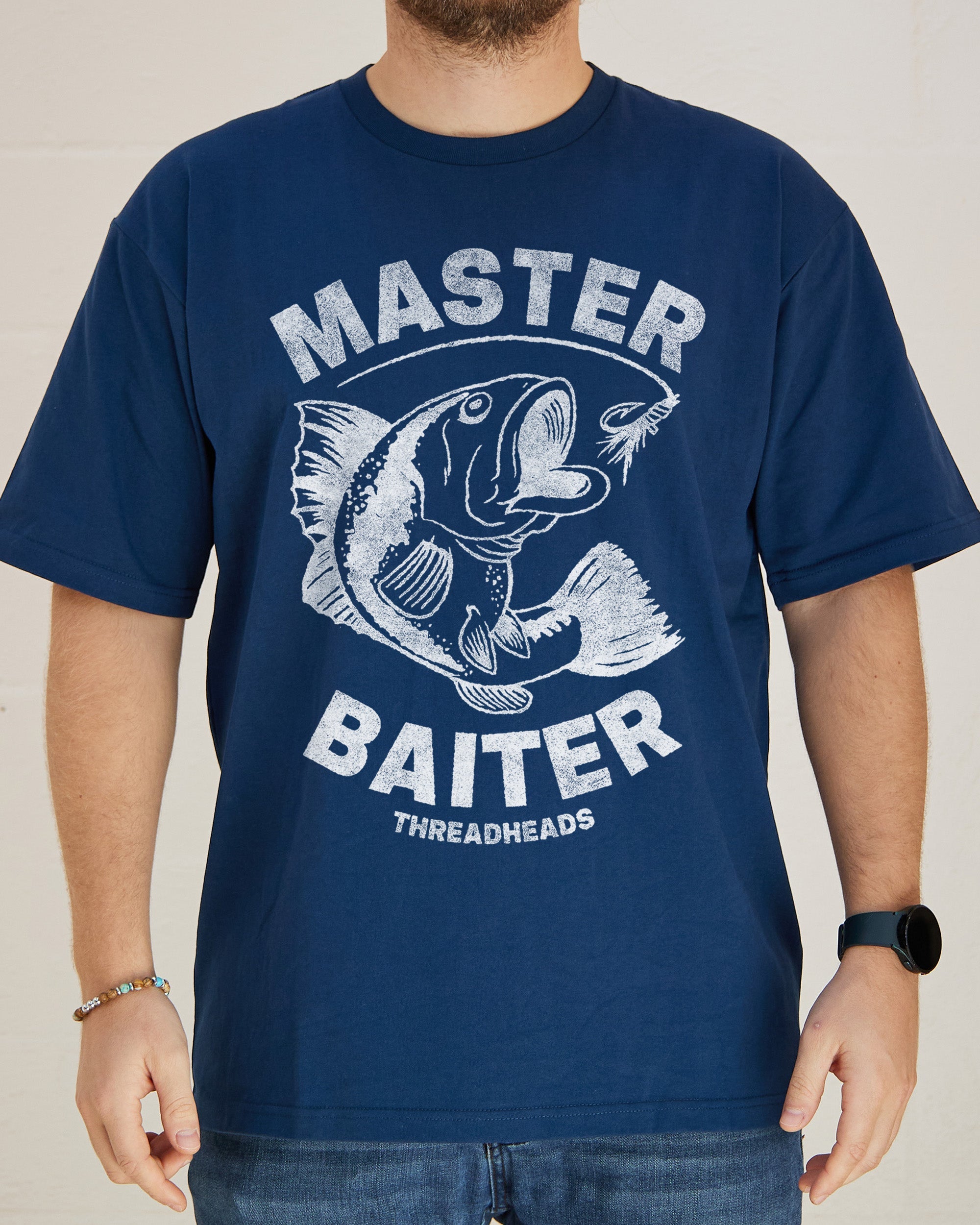 Master Baiter T-Shirt Australia Online #colour_navy