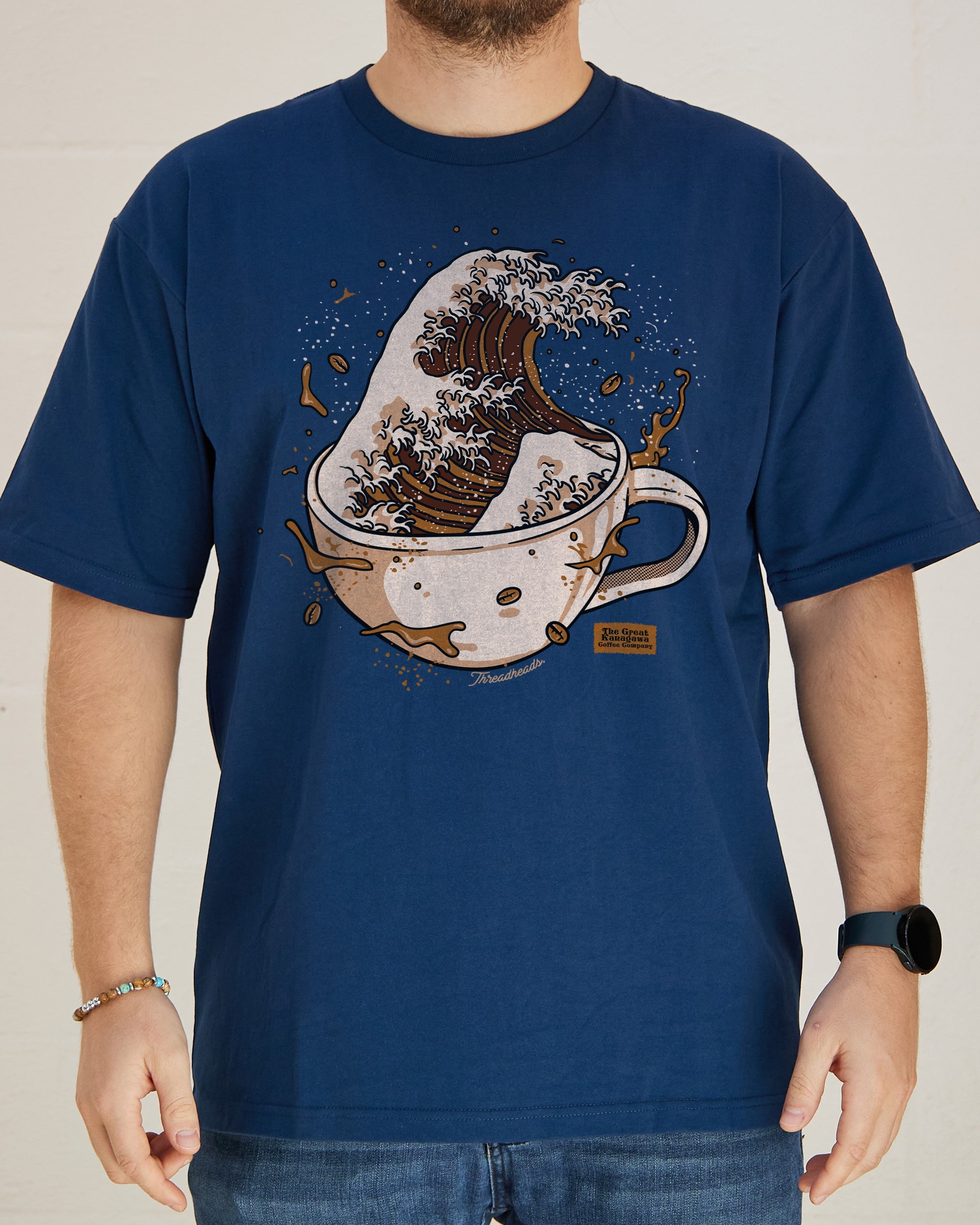 The Great Kanagawa Coffee Company T-Shirt Australia Online #colour_navy