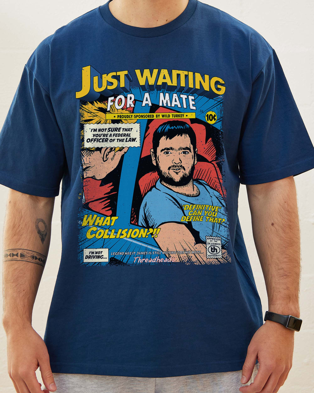 Just Waiting for a Mate TShirt Funny Aussie TShirt Australia