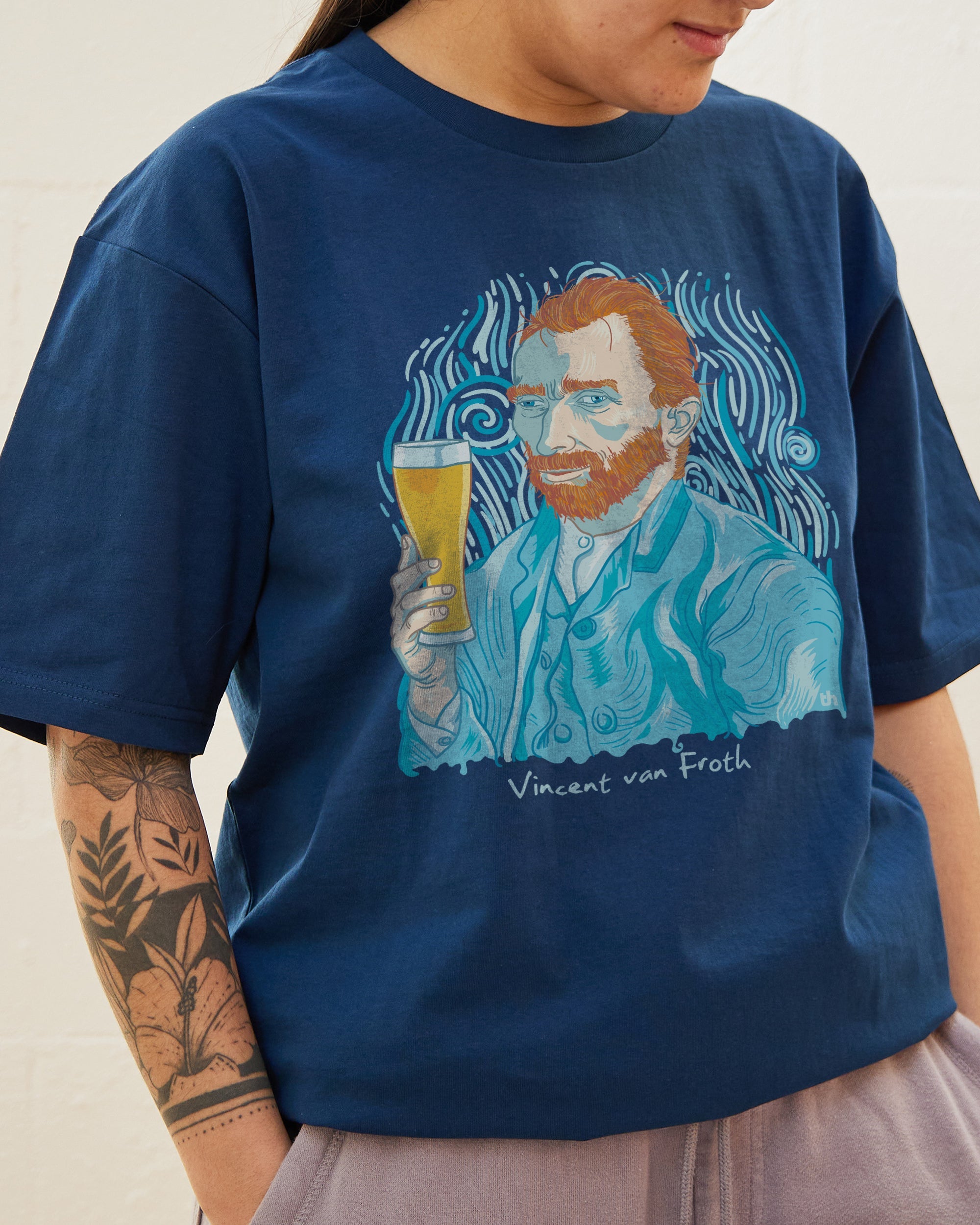 Vincent Van Froth T-Shirt Australia Online #colour_navy
