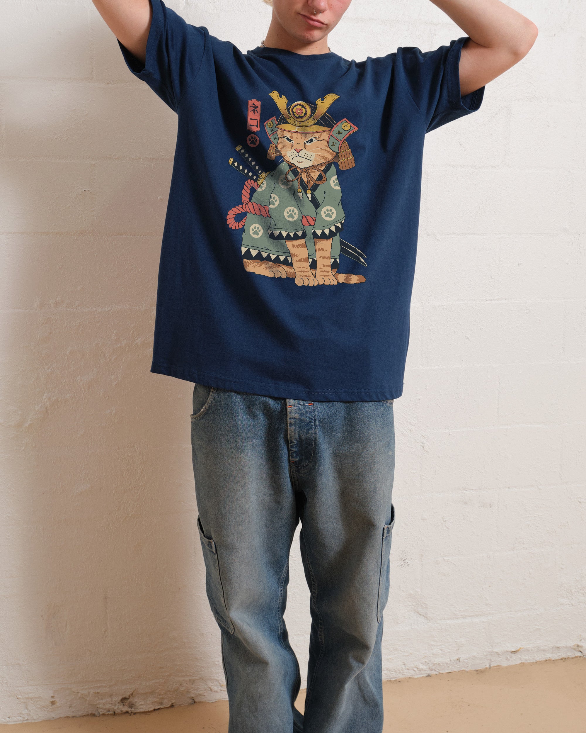 Neko Samurai T-Shirt Australia Online