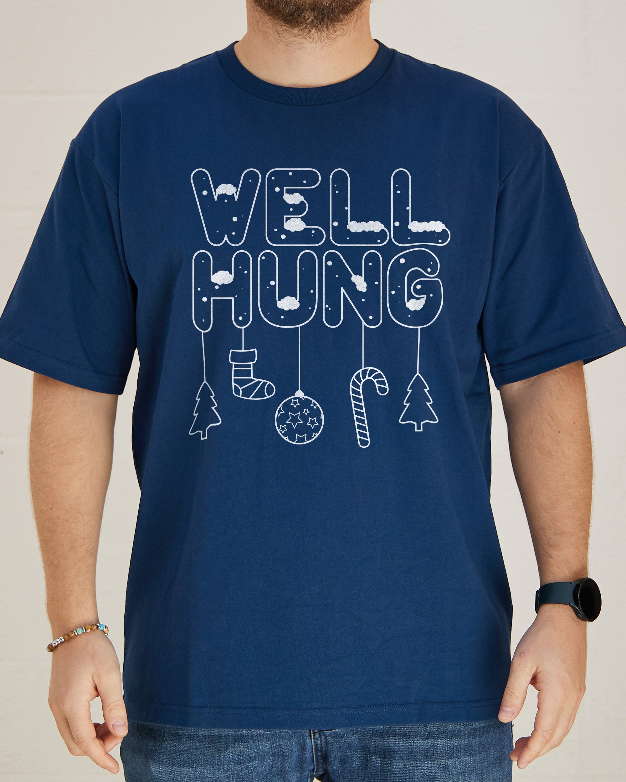 Well Hung T-Shirt Australia Online Navy