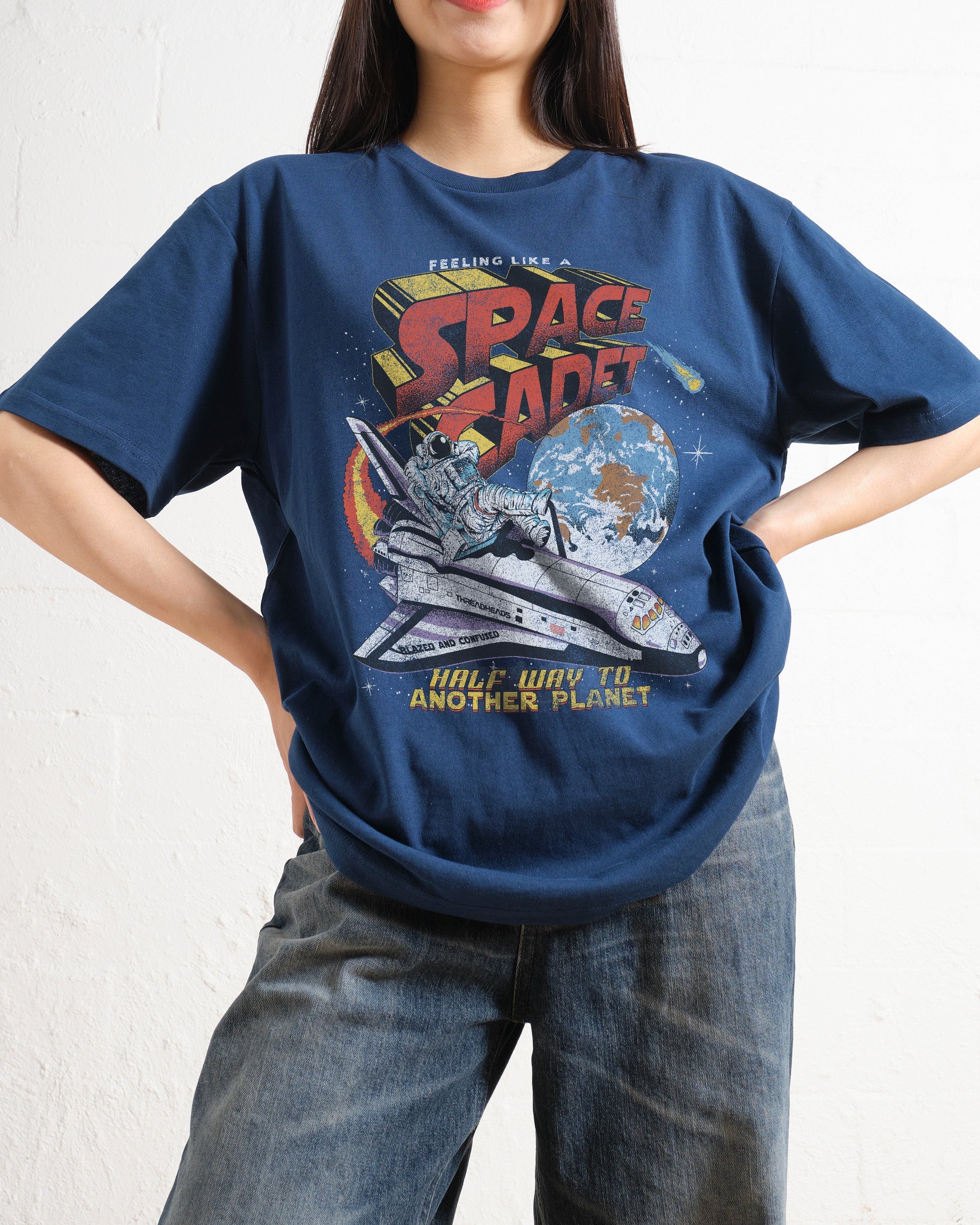 Space Cadet T-Shirt Australia Online Navy